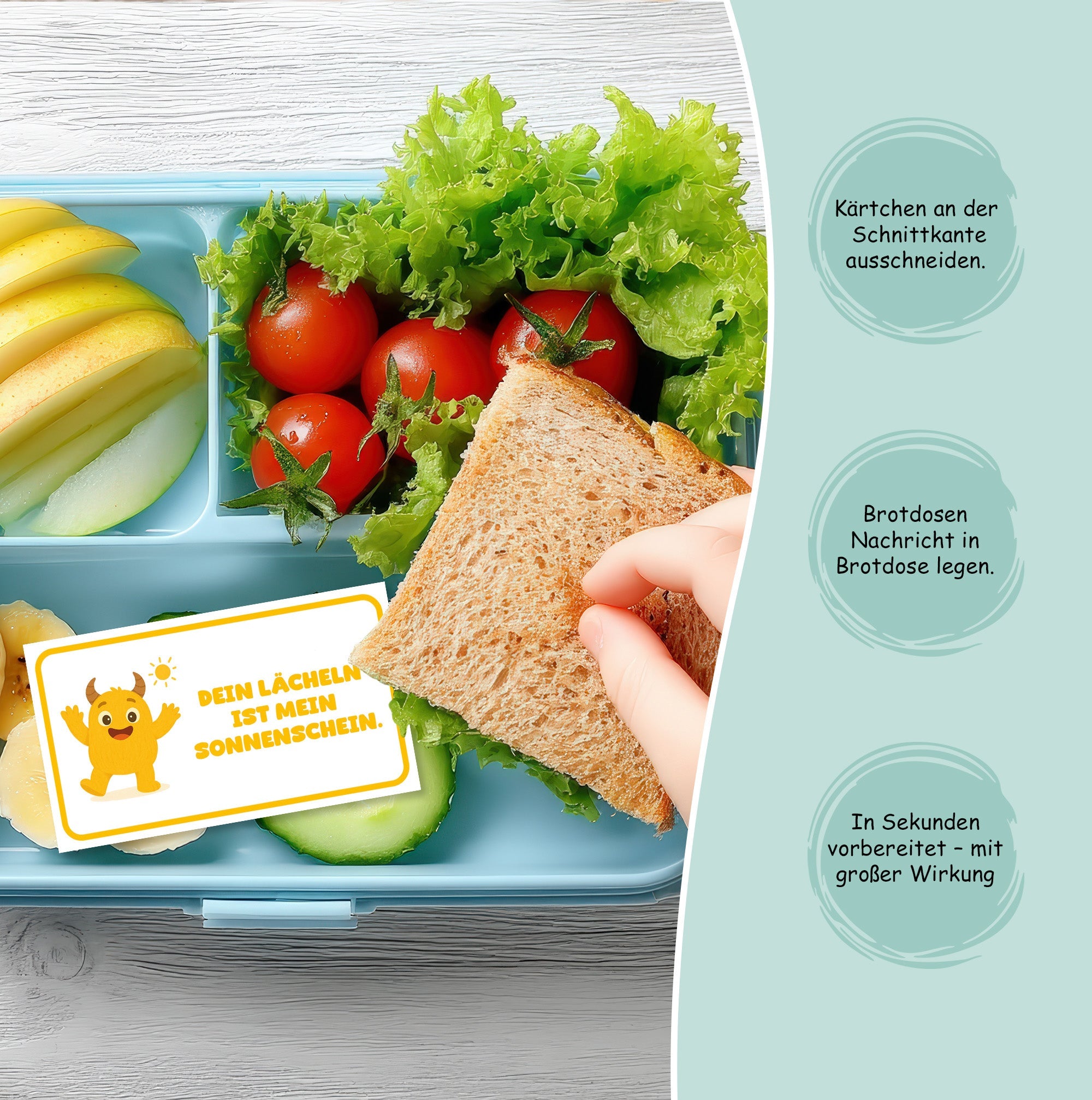 Mutmachbande Brotdosenkarten Jeka - malmichmunt.com
