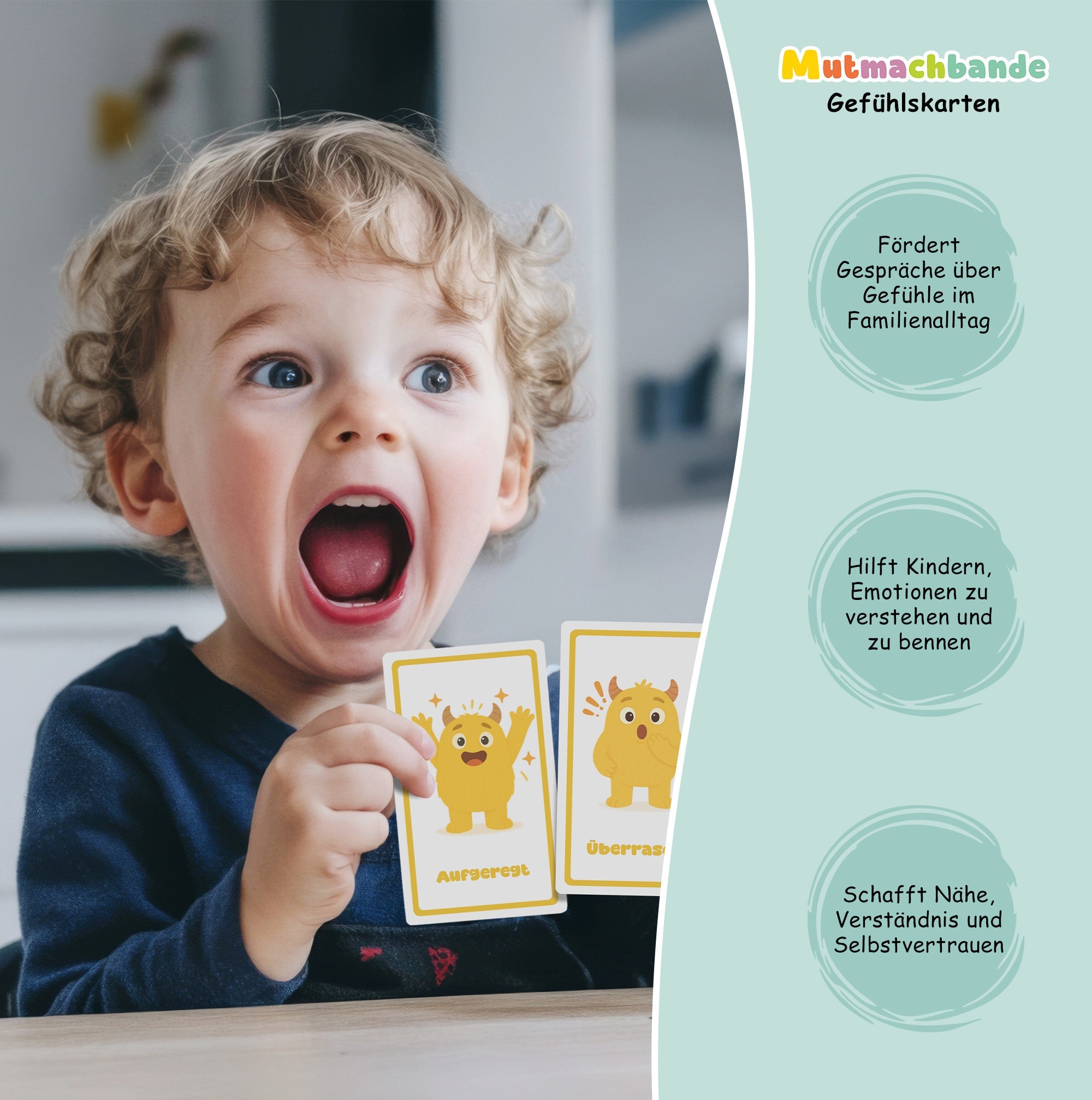 Mutmachbande Gefühlskarten für Kinder Jeka - malmichmunt.com