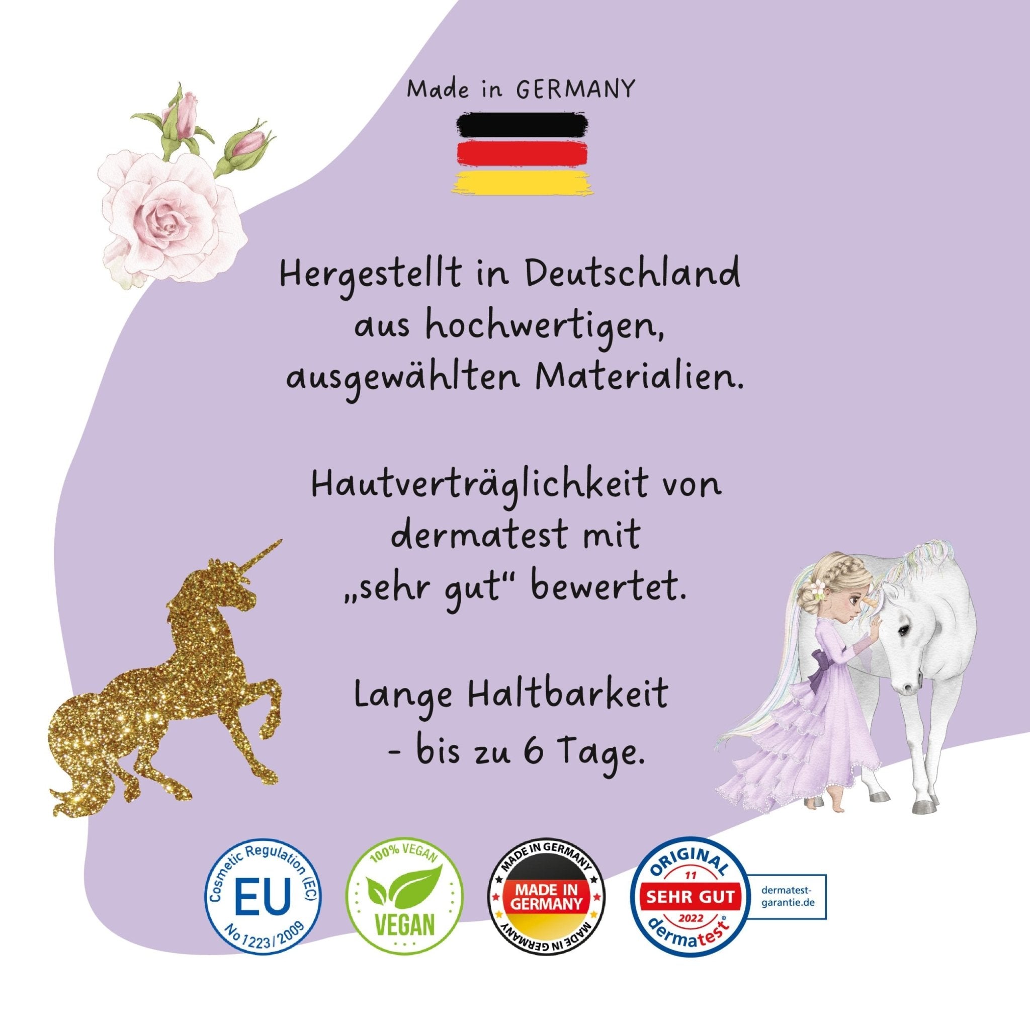 Papierdrachen Kindertattoo Metallic - Einhörner Papierdrachen - malmichmunt.com
