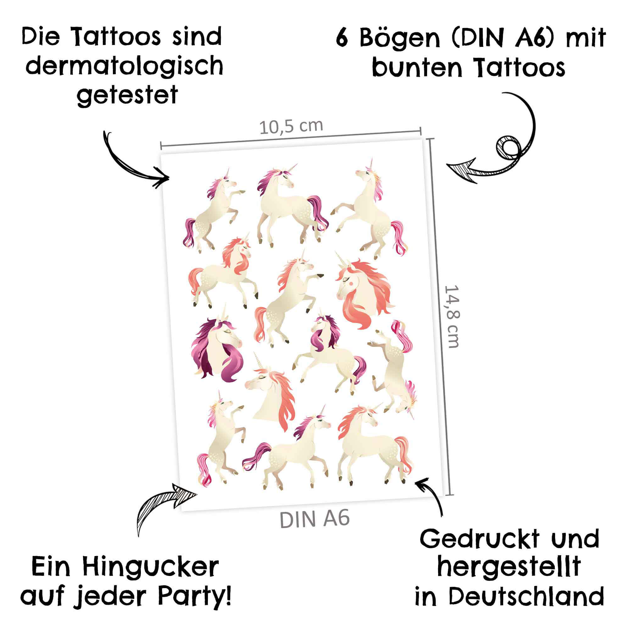 Papierdrachen Kindertattoos Pferde Papierdrachen - malmichmunt.com