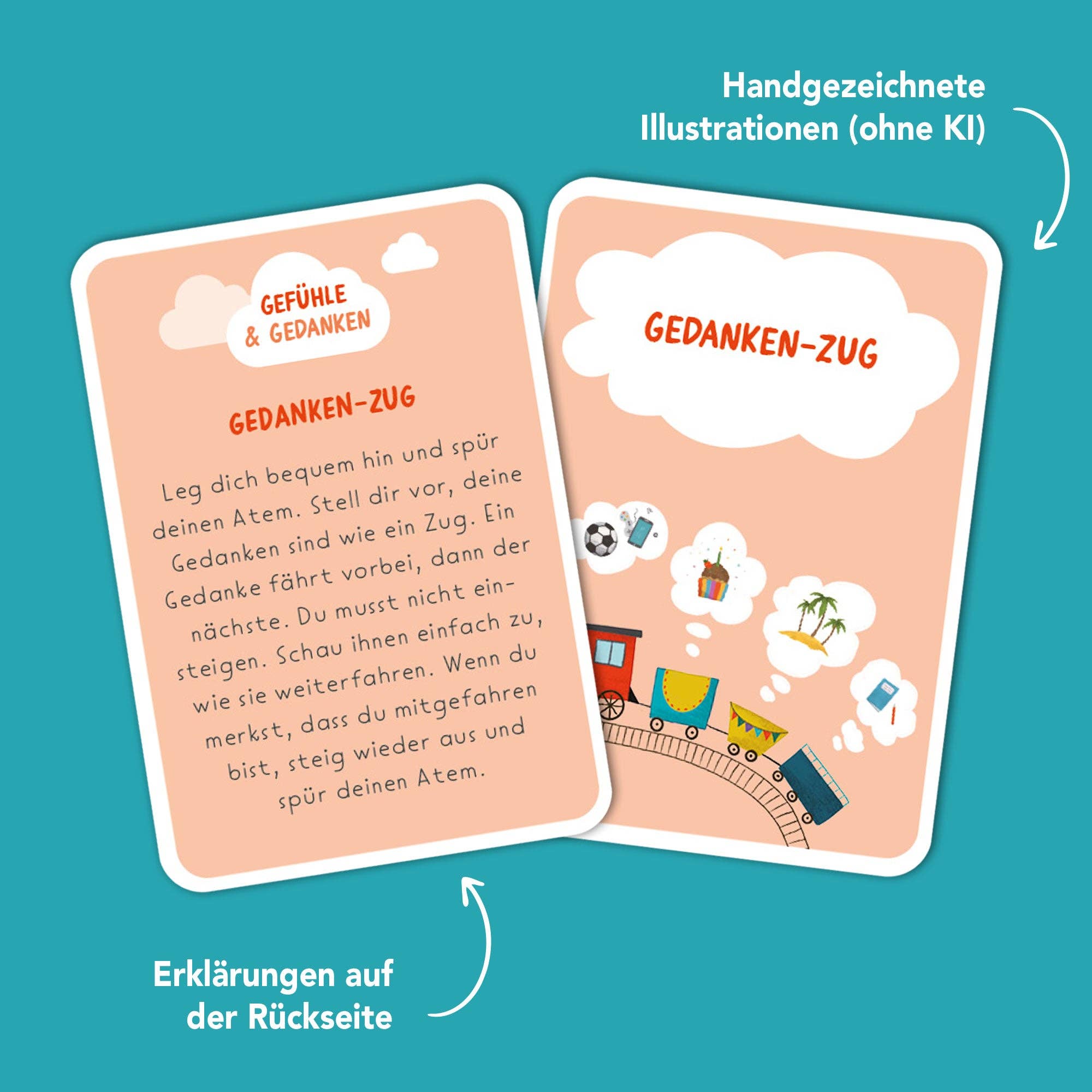 Pause im Kopf – Achtsamkeitskarten für Kinder Rüsselfuchs - malmichmunt.com