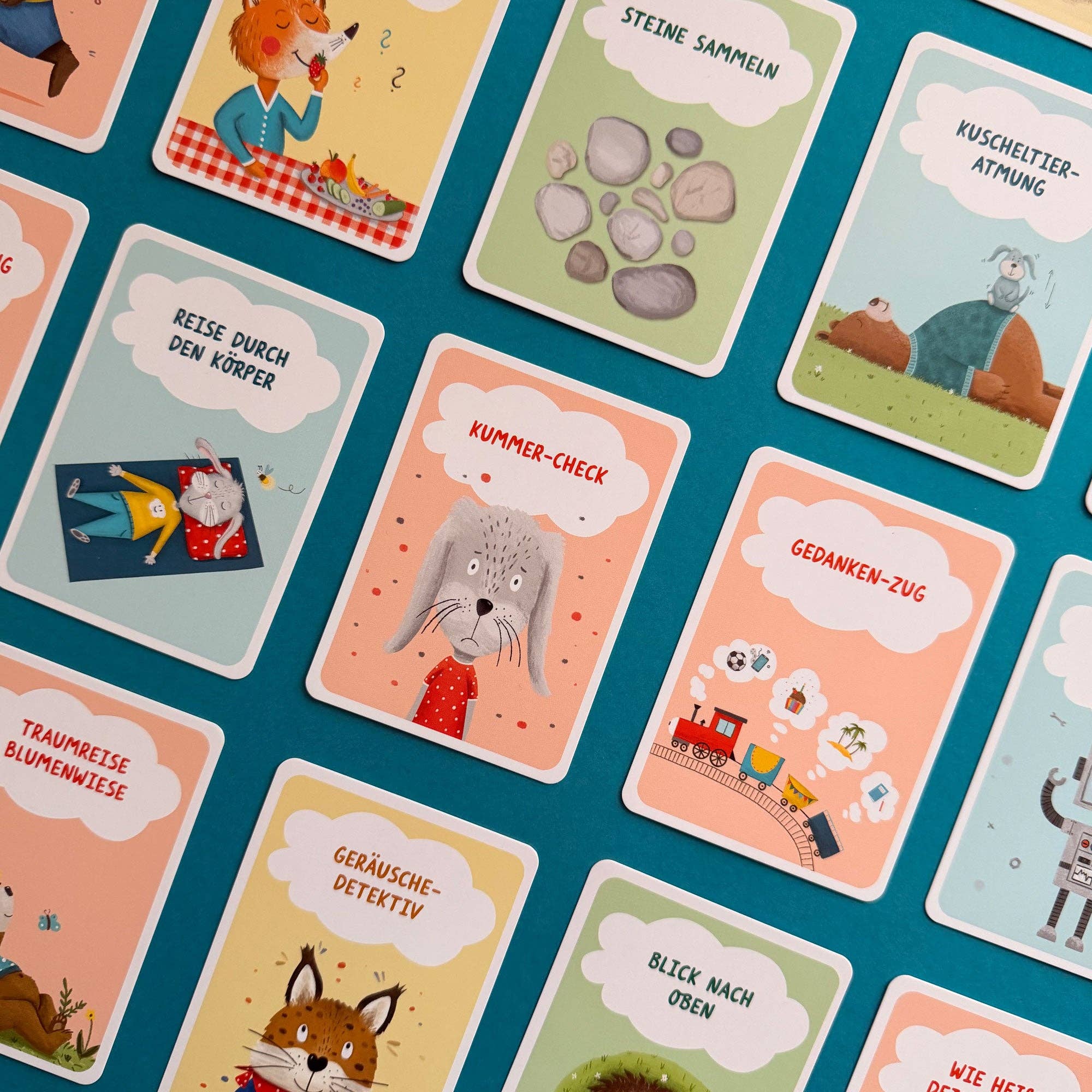 Pause im Kopf – Achtsamkeitskarten für Kinder Rüsselfuchs - malmichmunt.com