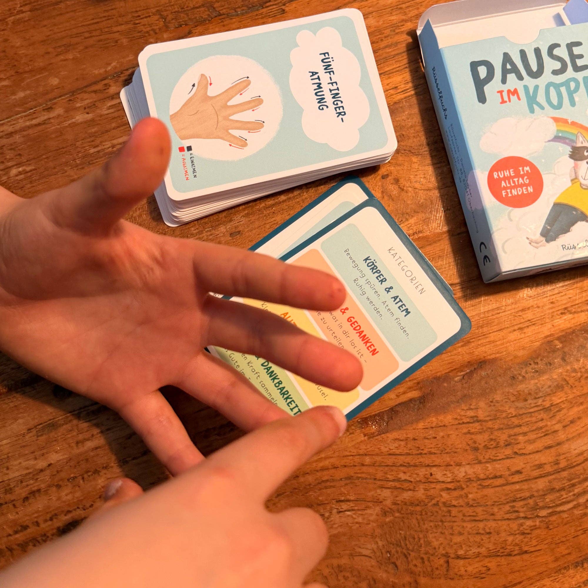 Pause im Kopf – Achtsamkeitskarten für Kinder Rüsselfuchs - malmichmunt.com