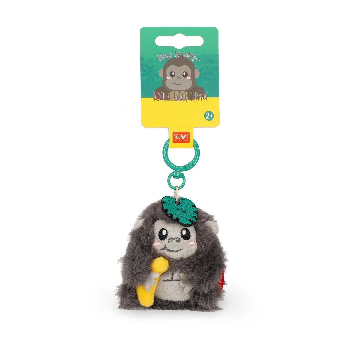 Plüsch-Schlüsselanhänger Gorilla - Tiny Super Soft! Legami - malmichmunt.com