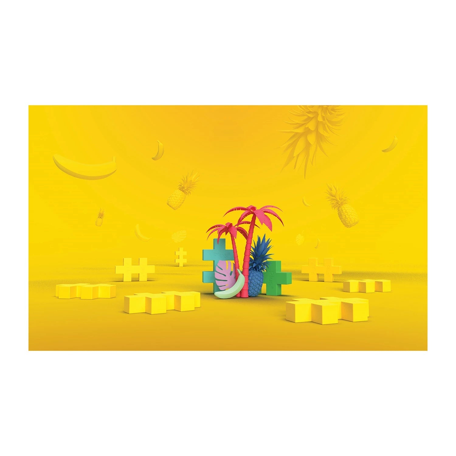 Plus - Plus 15 Kreativ Bausteine BIG Tropical Plus Plus - malmichmunt.com