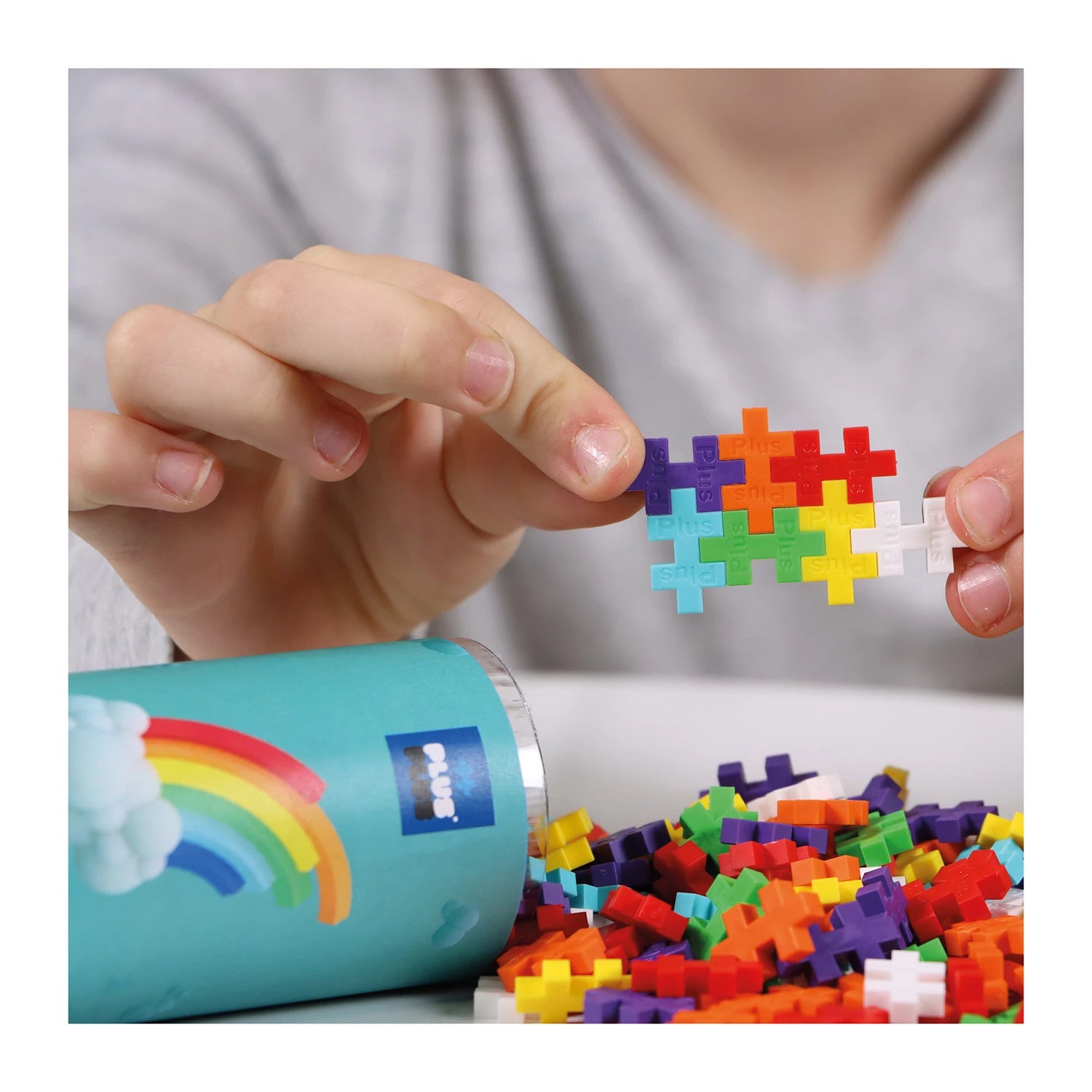 Plus - Plus 240 Kreativ Bausteine Regenbogen Plus Plus - malmichmunt.com