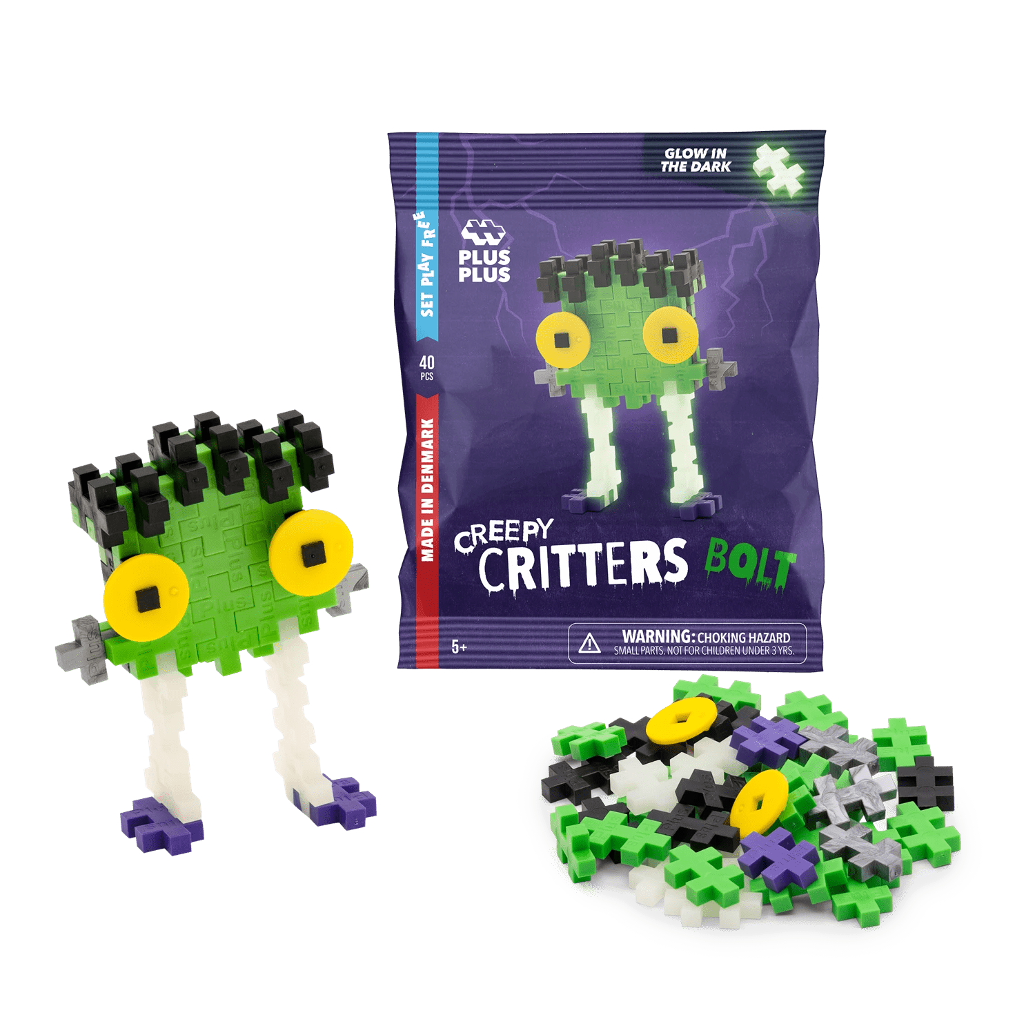 Plus Plus Creepy Gritters - Bolt Plus Plus - malmichmunt.com