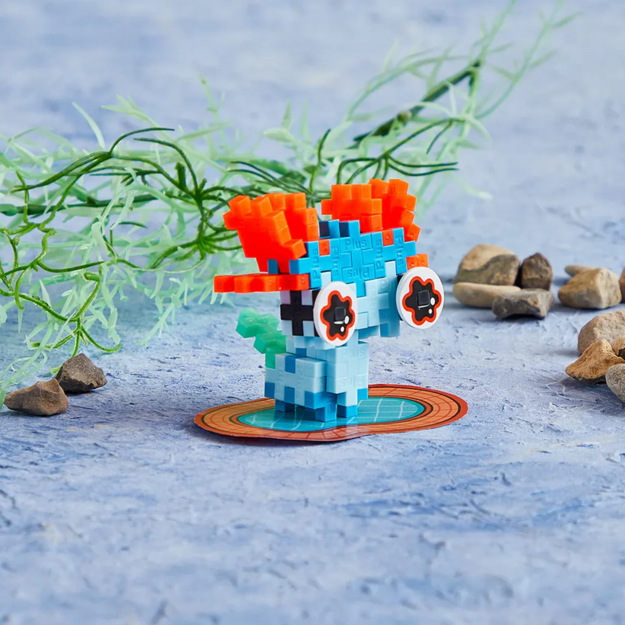 Plus - Plus Kreativ Bausteine Haustiere - Axolotl (blau) Plus Plus - malmichmunt.com