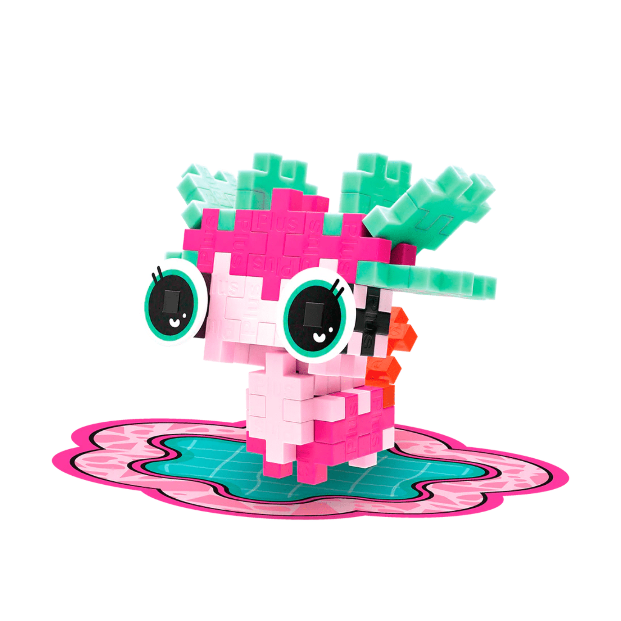 Plus - Plus Kreativ Bausteine Haustiere - Axolotl (rosa) Plus Plus - malmichmunt.com
