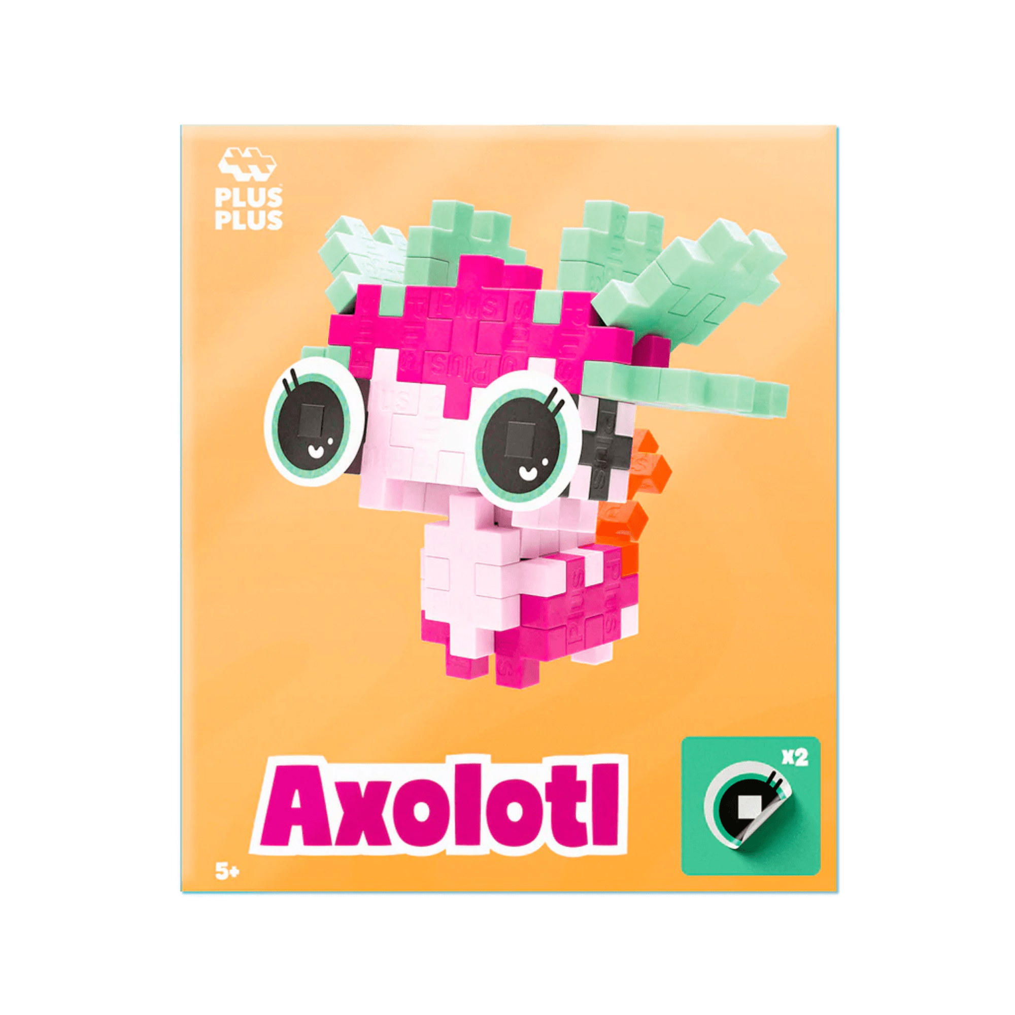 Plus - Plus Kreativ Bausteine Haustiere - Axolotl (rosa) Plus Plus - malmichmunt.com