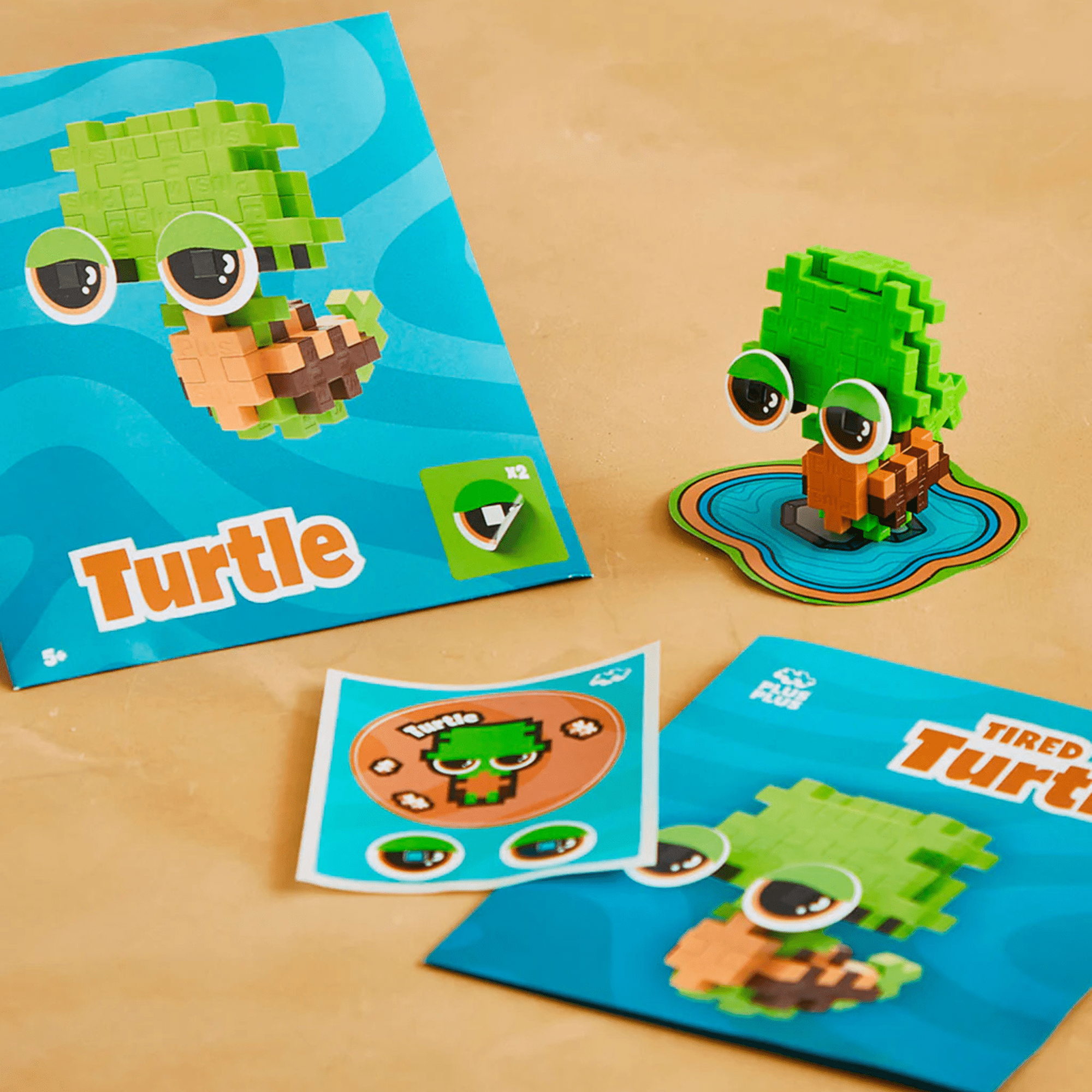 Plus - Plus Kreativ Bausteine Haustiere - Schildkröte Plus Plus - malmichmunt.com