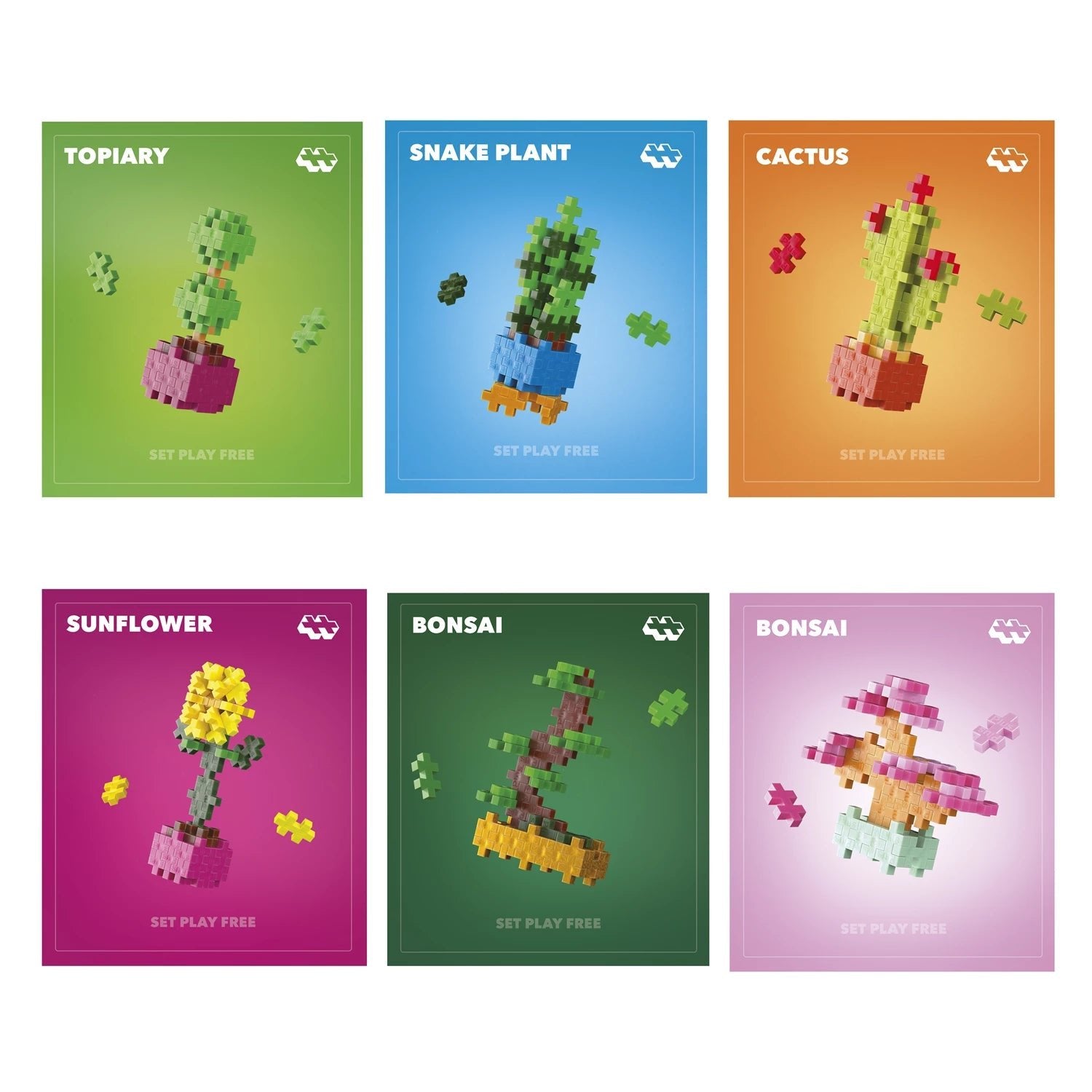 Plus - Plus Kreativ Bausteine Pflanzen Kaktus (Calm Cactus) Plus Plus - malmichmunt.com
