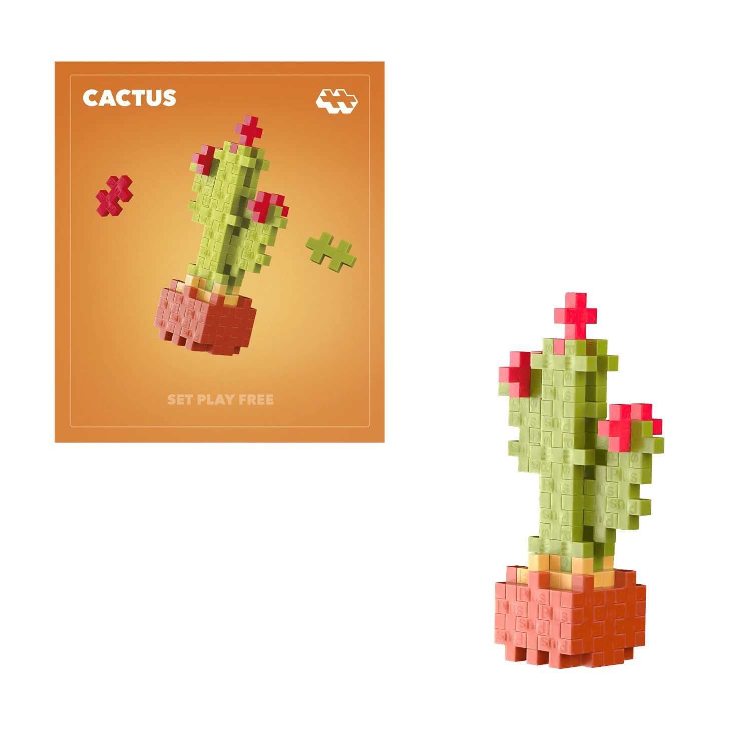 Plus - Plus Kreativ Bausteine Pflanzen Kaktus (Calm Cactus) Plus Plus - malmichmunt.com