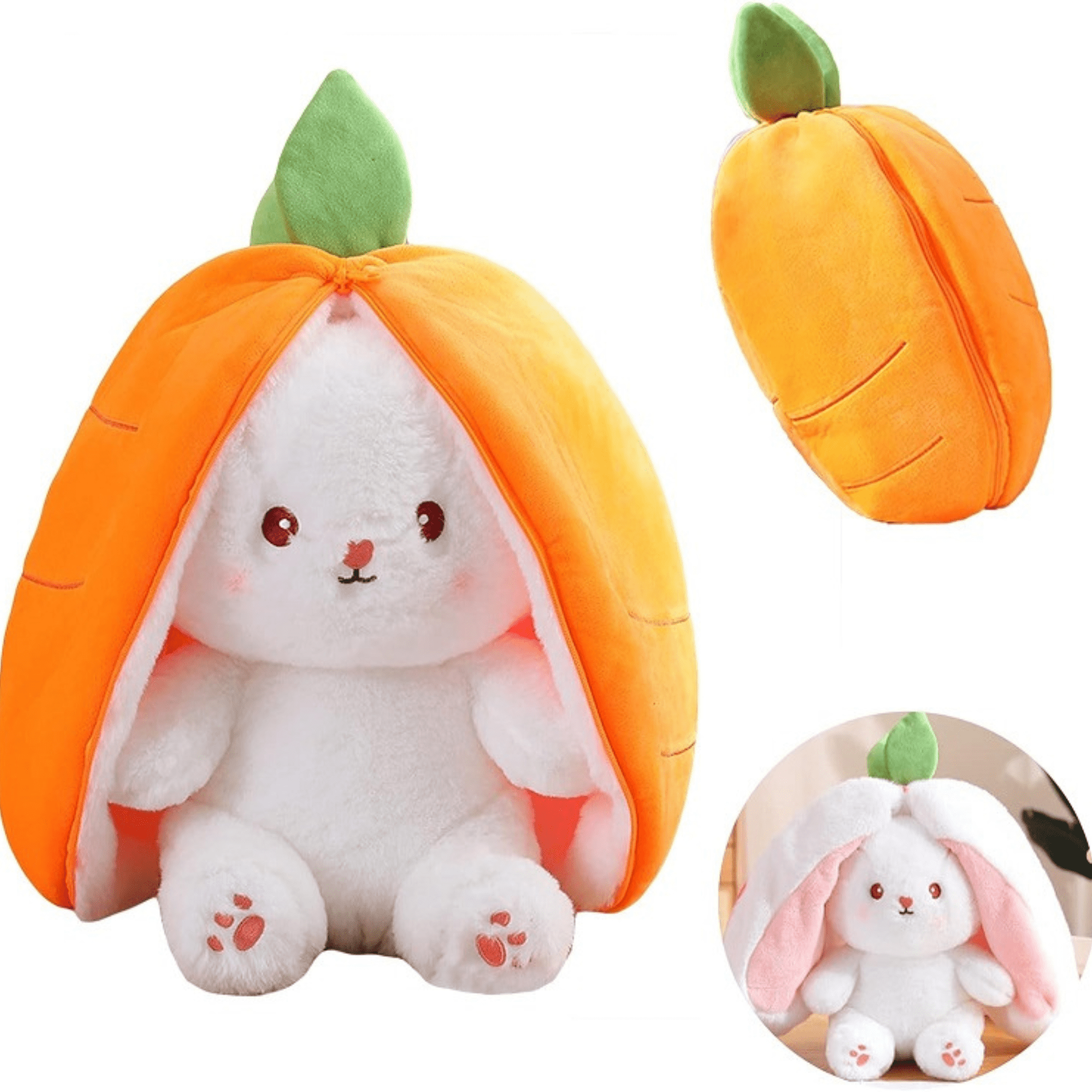 Plüschhase in Karotte 30cm - Geschenk Ostern Funtrading - malmichmunt.com