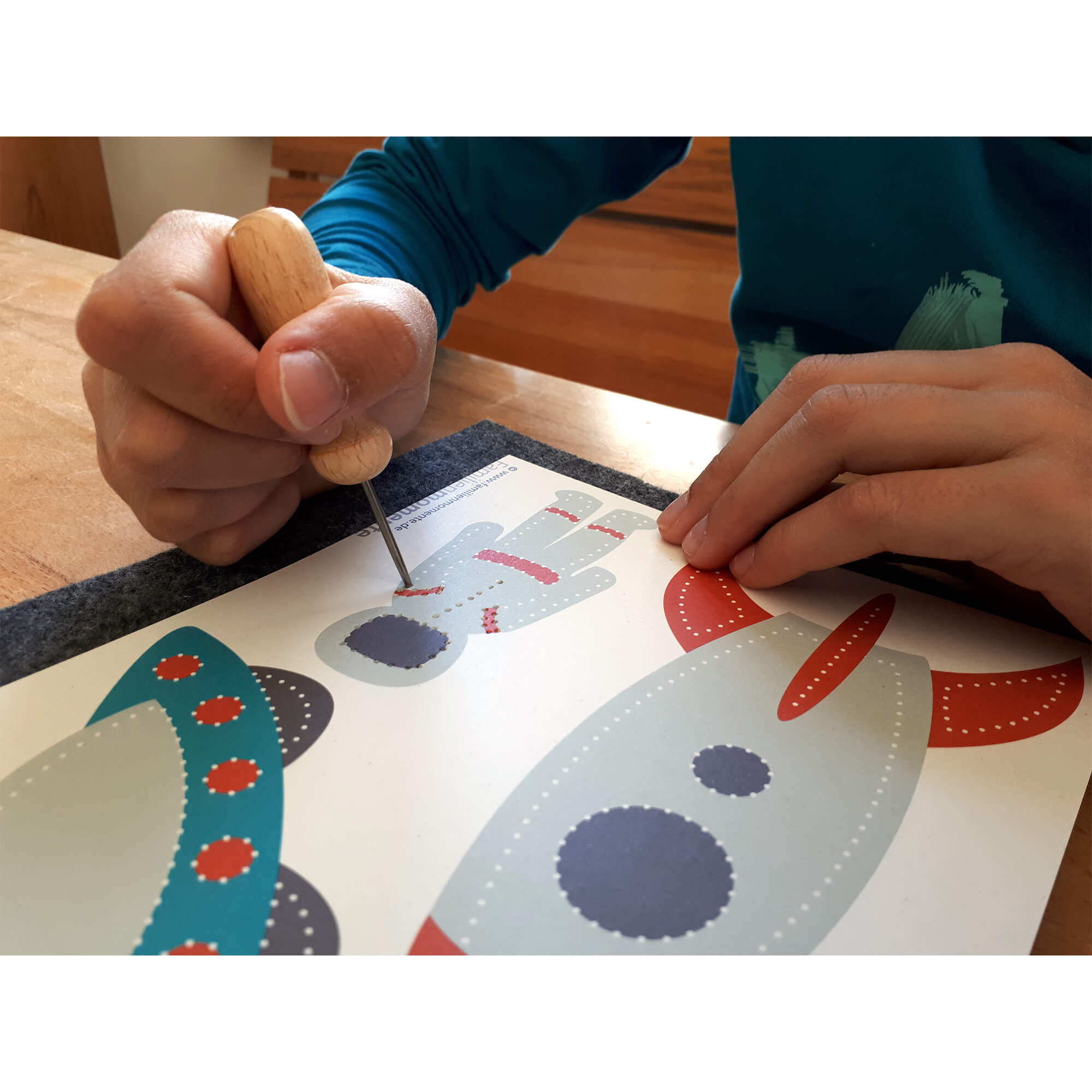 Prickeln für Kinder - Prickelset Entdecker Familienmomente - malmichmunt.com