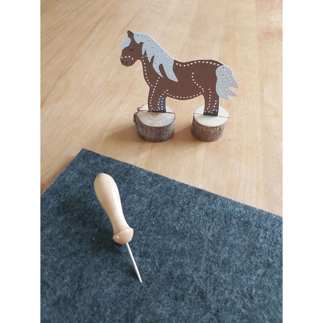 Prickeln für Kinder - Prickelset Pferde & Ponys Familienmomente - malmichmunt.com