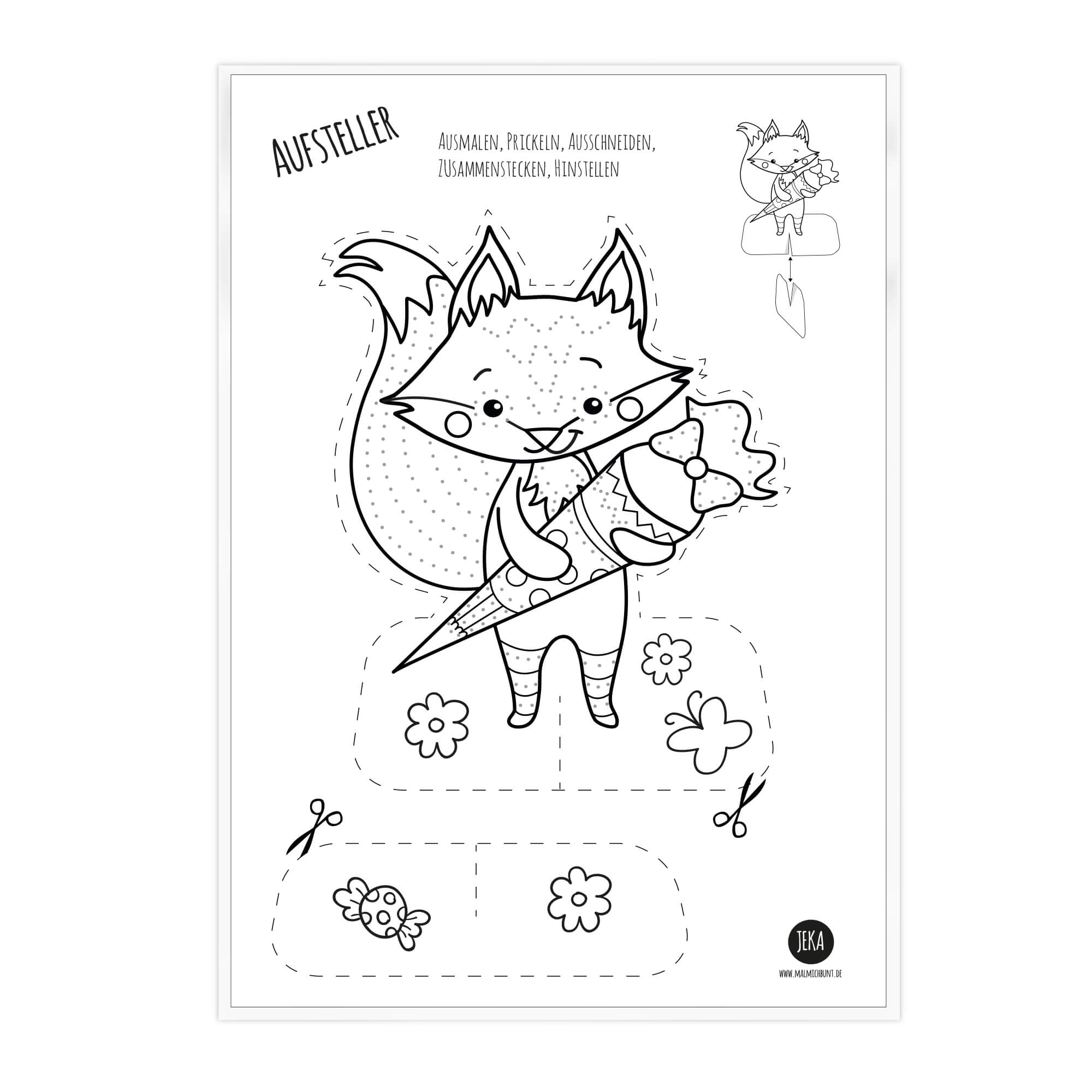 Prickeln Schulanfang - 10 Prickelmotive Jeka - malmichmunt.com