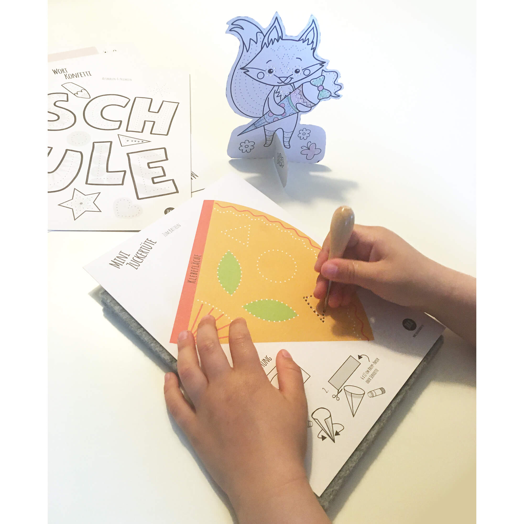 Prickeln Schulanfang - Prickelset Jeka - malmichmunt.com