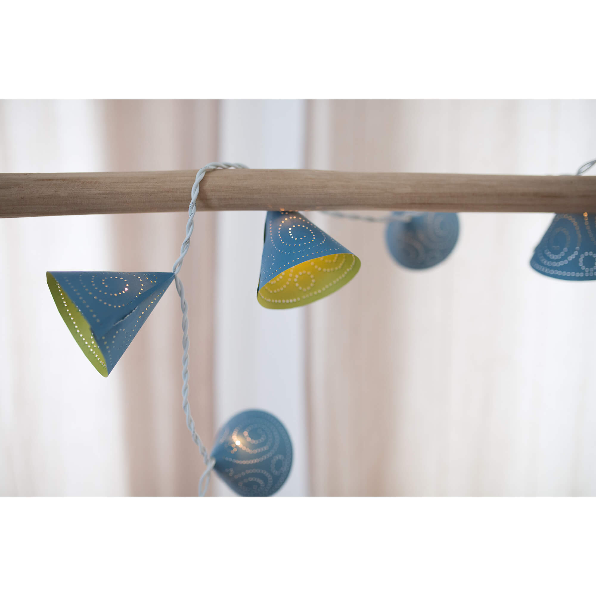 Prickelset Lichterkette Blau - Kegel Familienmomente - malmichmunt.com