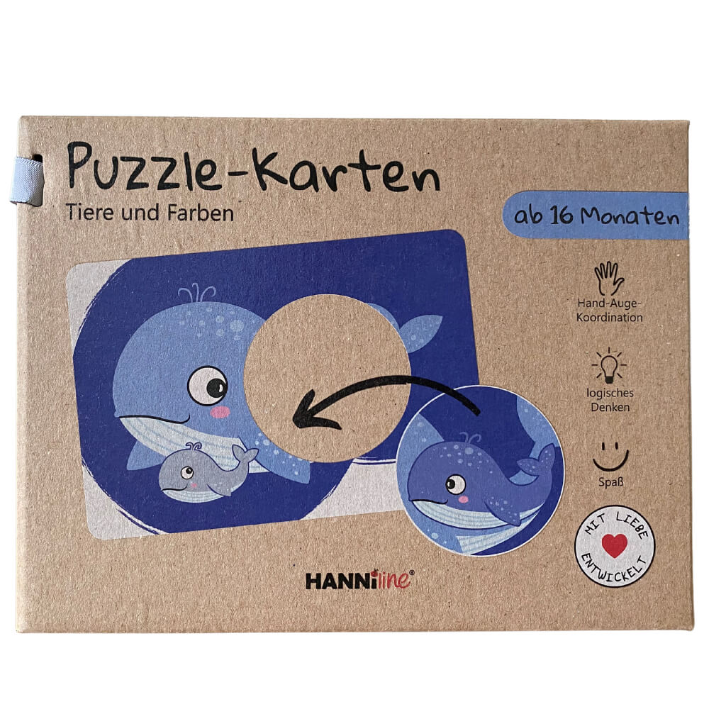 Puzzle - Karten (ab 16 Monate) HANNIline - malmichmunt.com