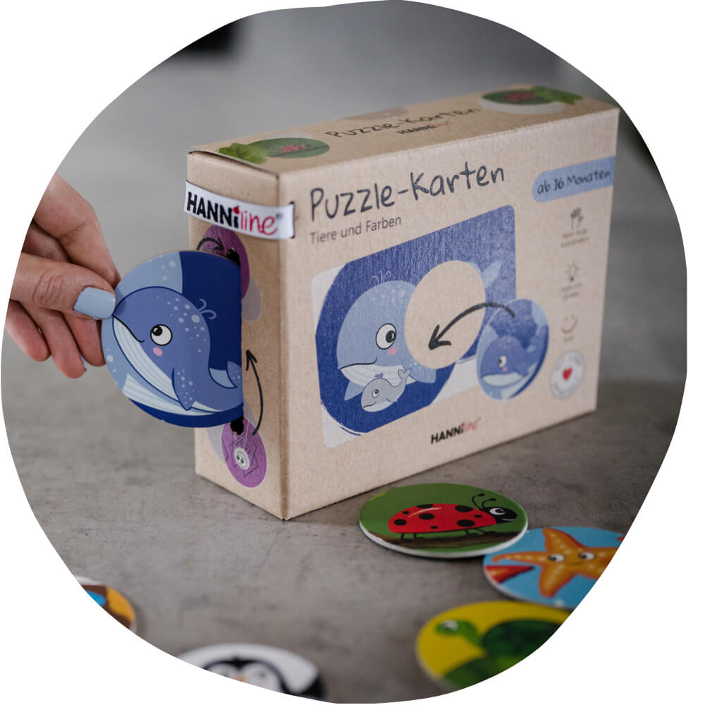 Puzzle - Karten (ab 16 Monate) HANNIline - malmichmunt.com