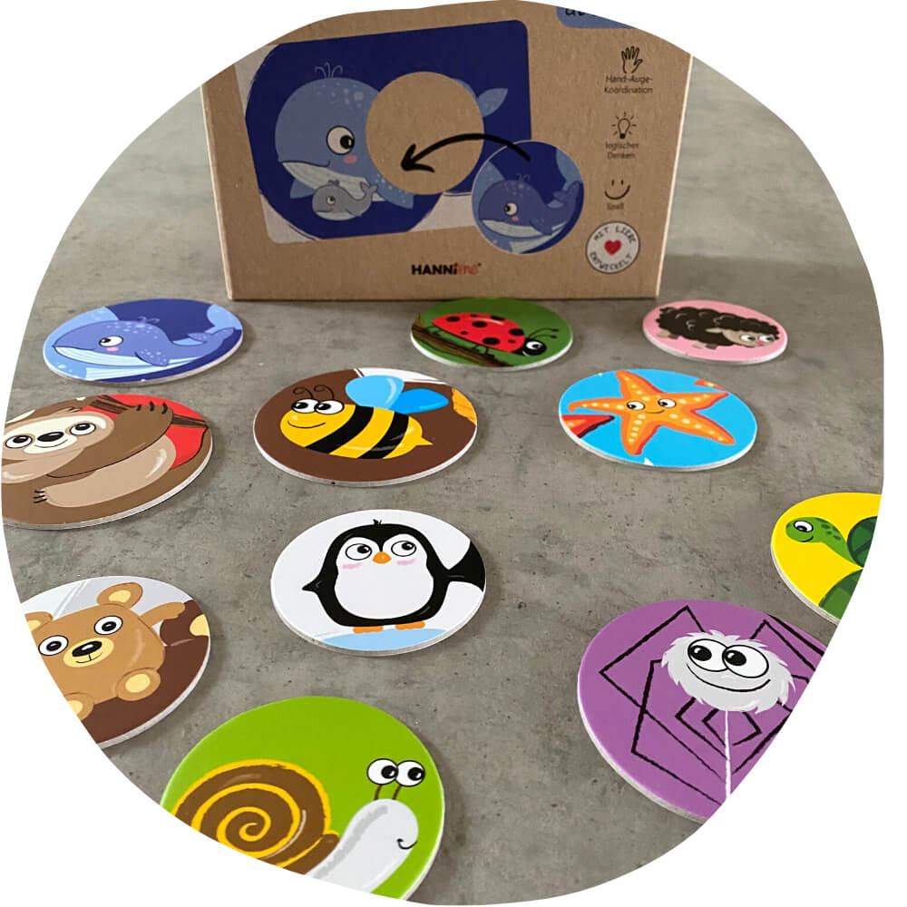 Puzzle - Karten (ab 16 Monate) HANNIline - malmichmunt.com