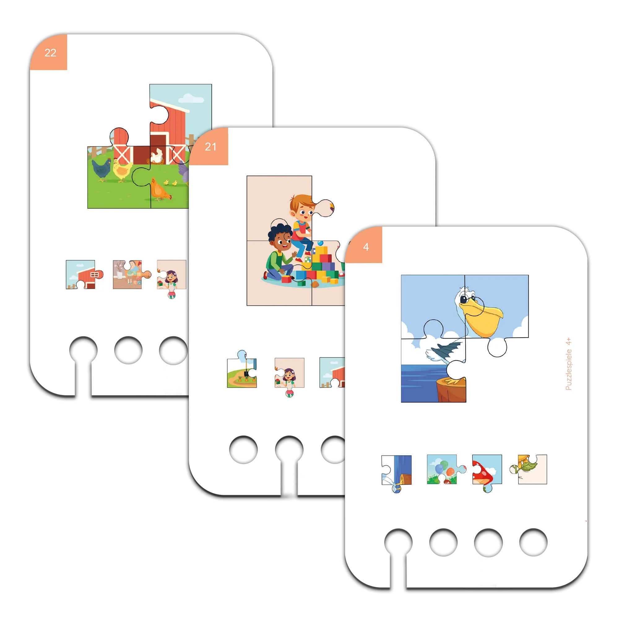 Puzzlespiele ab 4 Jahren - Übungen für den Lochkasten Lernspielverlag - malmichmunt.com