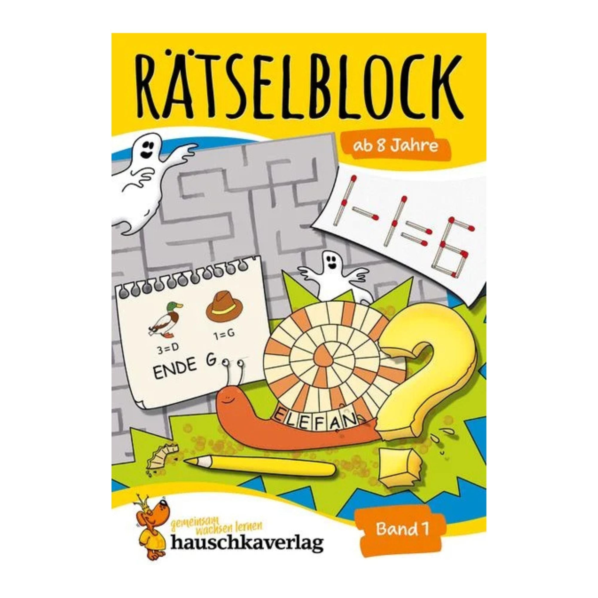 Rätselblock ab 8 Jahre, Band 1 - Nr. 633 Hauschka Verlag - malmichmunt.com