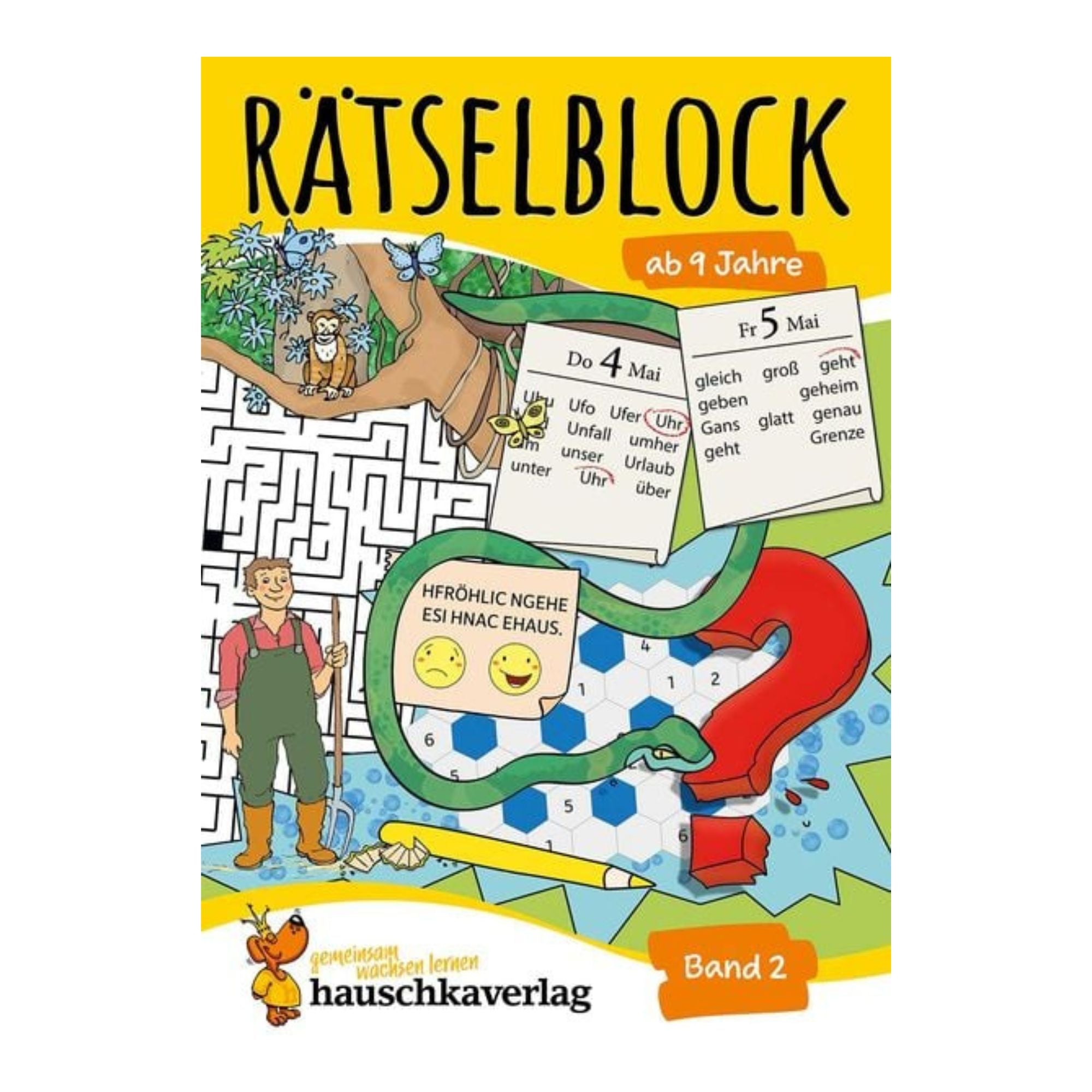 Rätselblock ab 9 Jahre, Band 2 - Nr. 640 Hauschka Verlag - malmichmunt.com