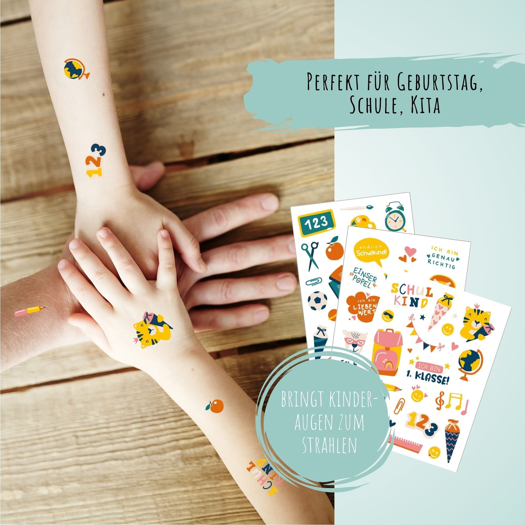 Schulanfang Kindertattoos Jeka - malmichmunt.com