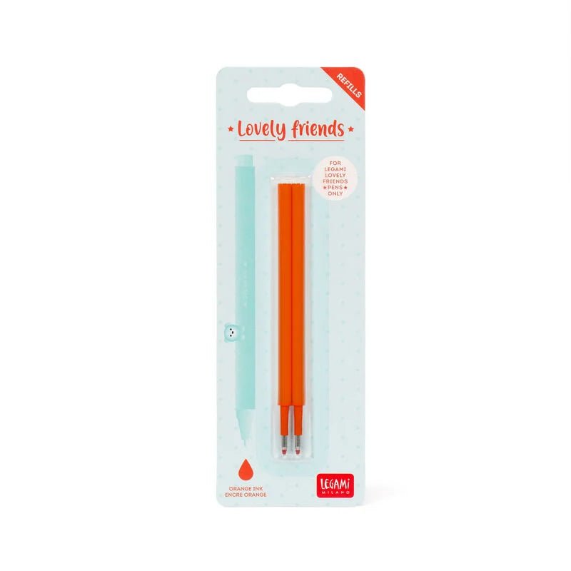 Set mit 2 Ersatzpatronen für Gelstift - Lovely Friends Legami - malmichmunt.com
