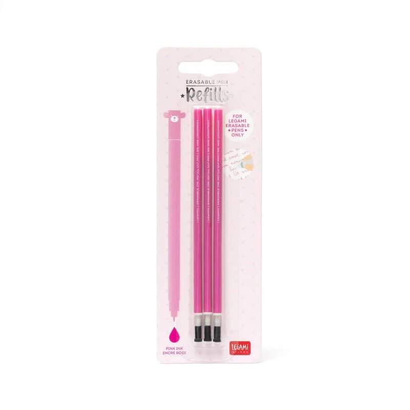 Set mit 3 Ersatzminen für Löschbarer Gelstift Legami - malmichmunt.com
