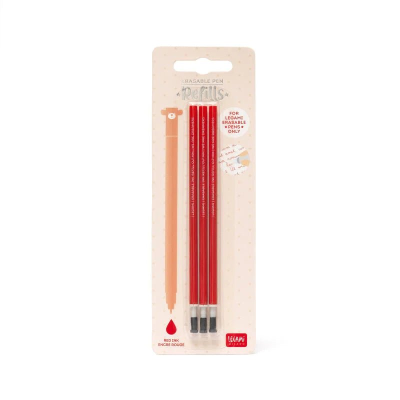Set mit 3 Ersatzminen für Löschbarer Gelstift Legami - malmichmunt.com