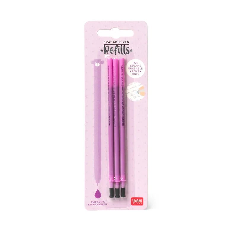 Set mit 3 Ersatzminen für Löschbarer Gelstift Legami - malmichmunt.com