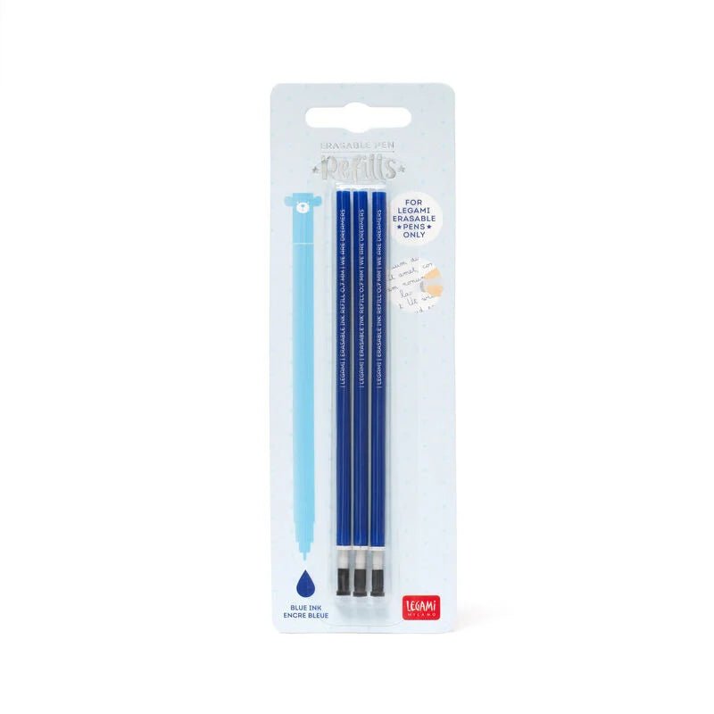Set mit 3 Ersatzminen für Löschbarer Gelstift Legami - malmichmunt.com