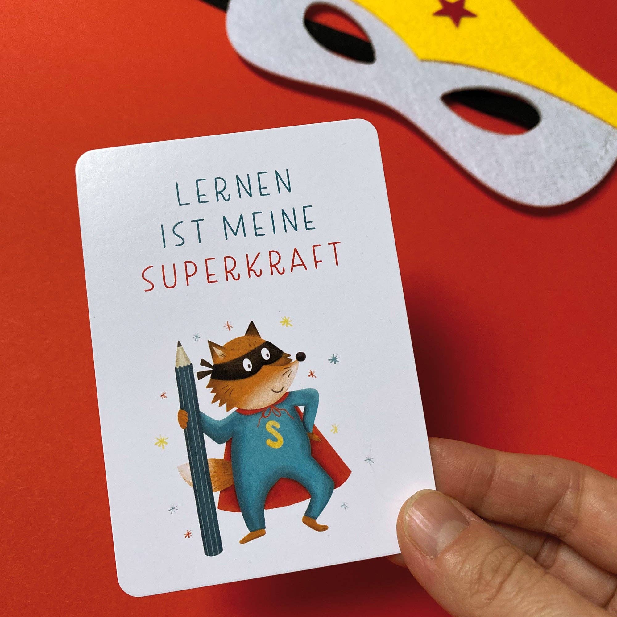 Starke Gedanken – Affirmationskarten für Kinder Rüsselfuchs - malmichmunt.com