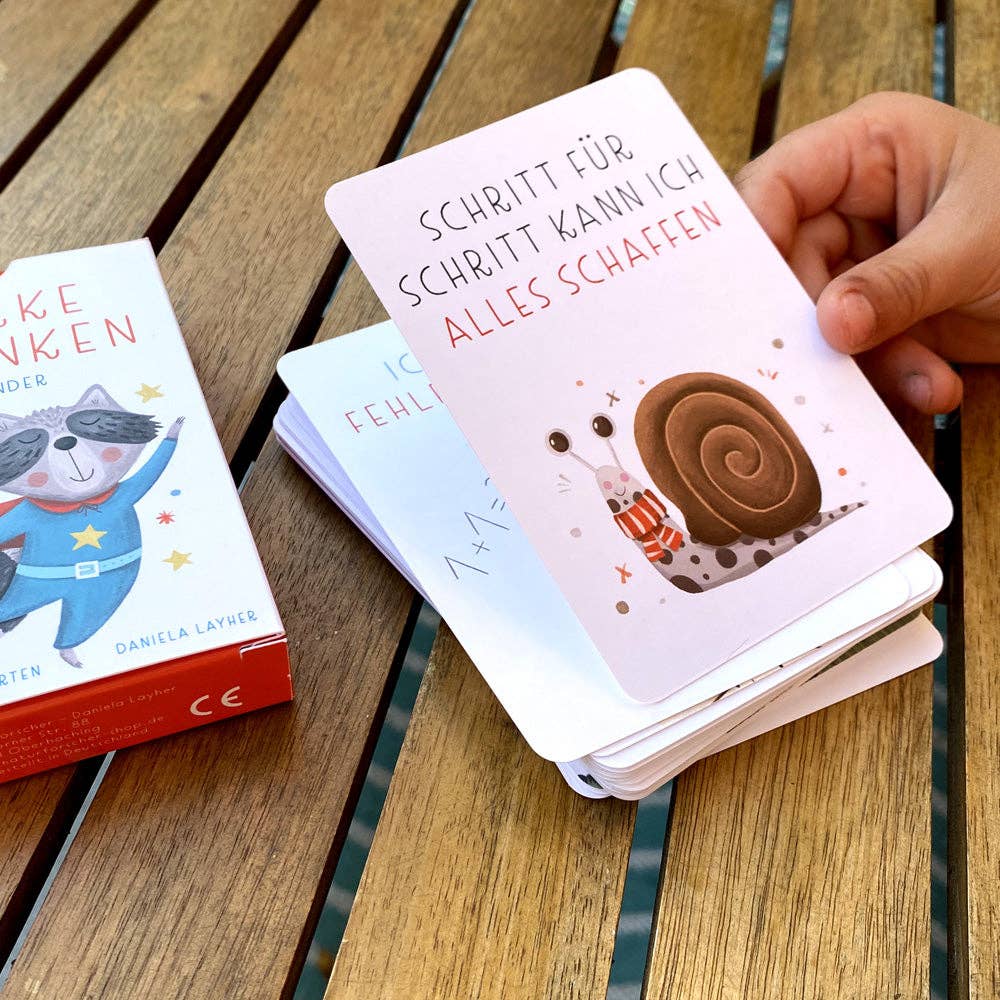Starke Gedanken – Affirmationskarten für Kinder Rüsselfuchs - malmichmunt.com