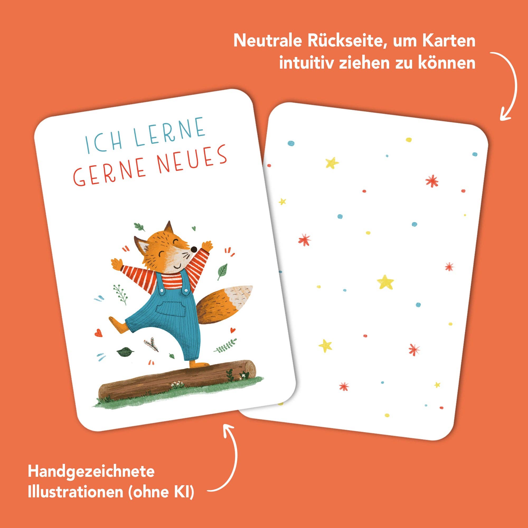 Starke Gedanken – Affirmationskarten für Kinder Rüsselfuchs - malmichmunt.com