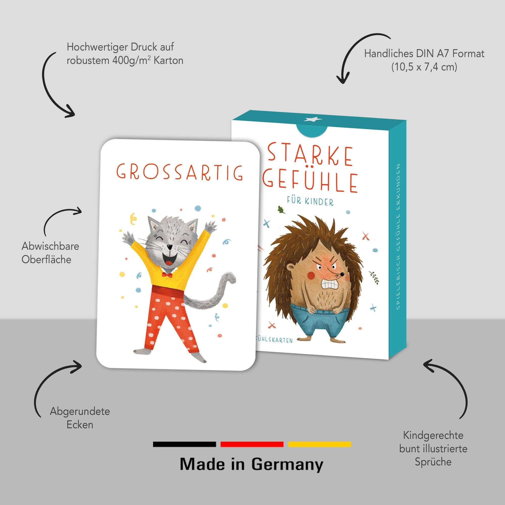 Starke Gefühle – Gefühlskarten für Kinder Rüsselfuchs - malmichmunt.com