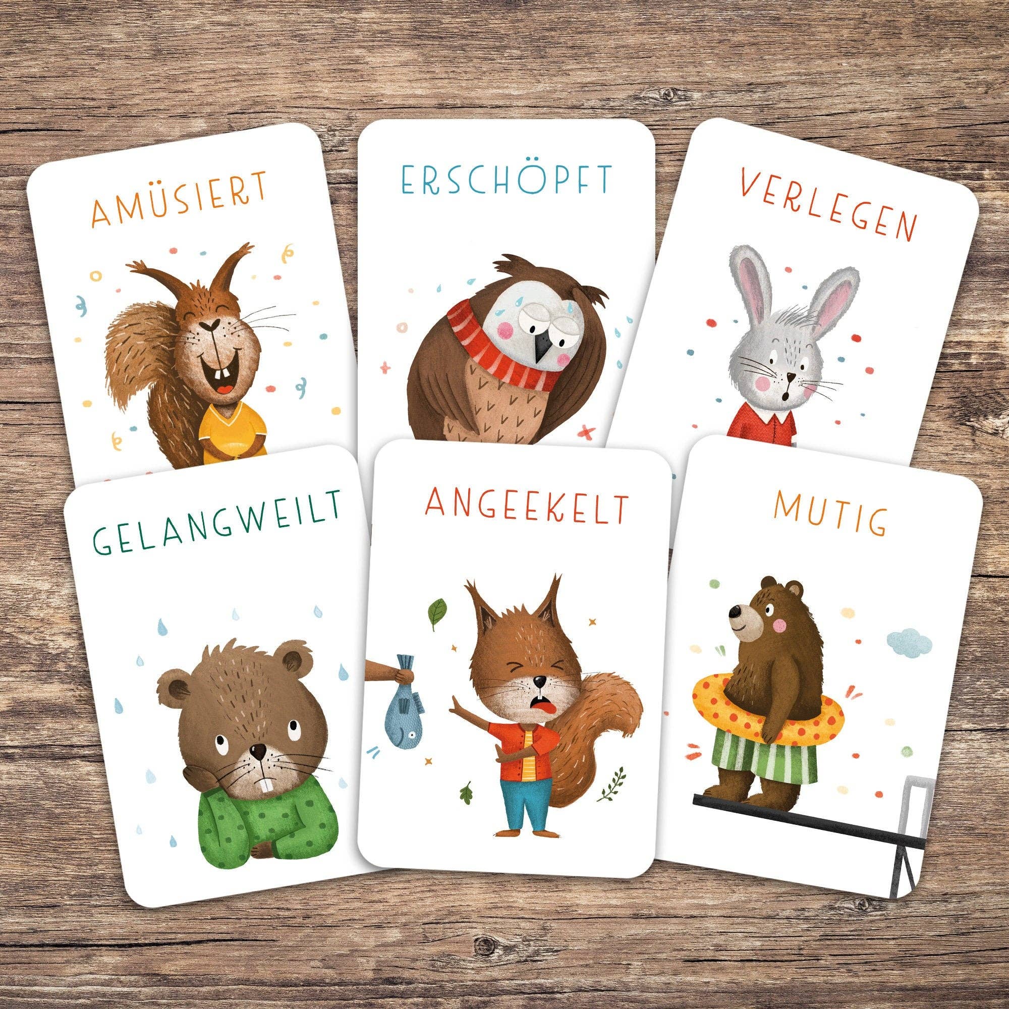 Starke Gefühle – Gefühlskarten für Kinder Rüsselfuchs - malmichmunt.com