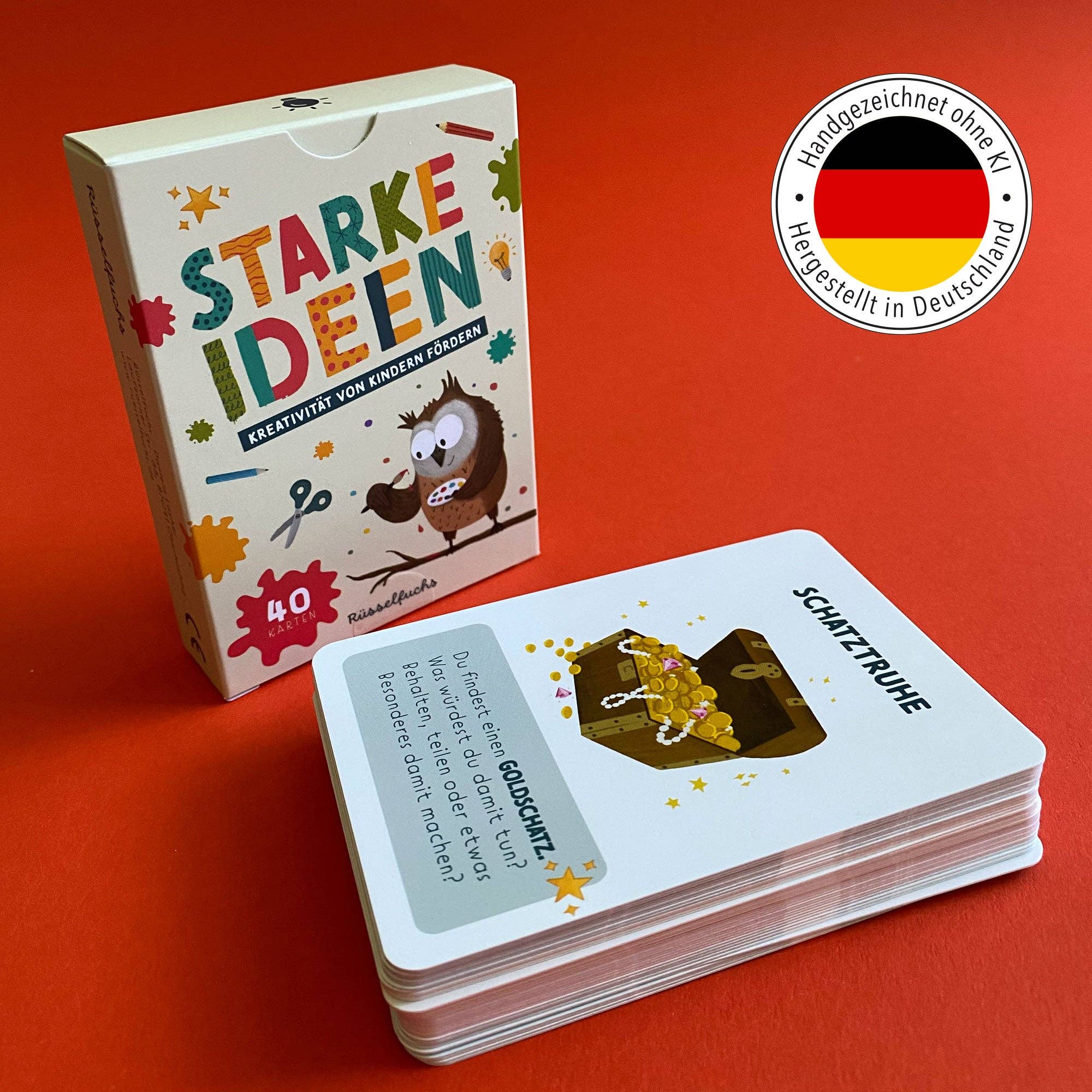 Starke Ideen – Kreativitätskarten für Kinder Rüsselfuchs - malmichmunt.com
