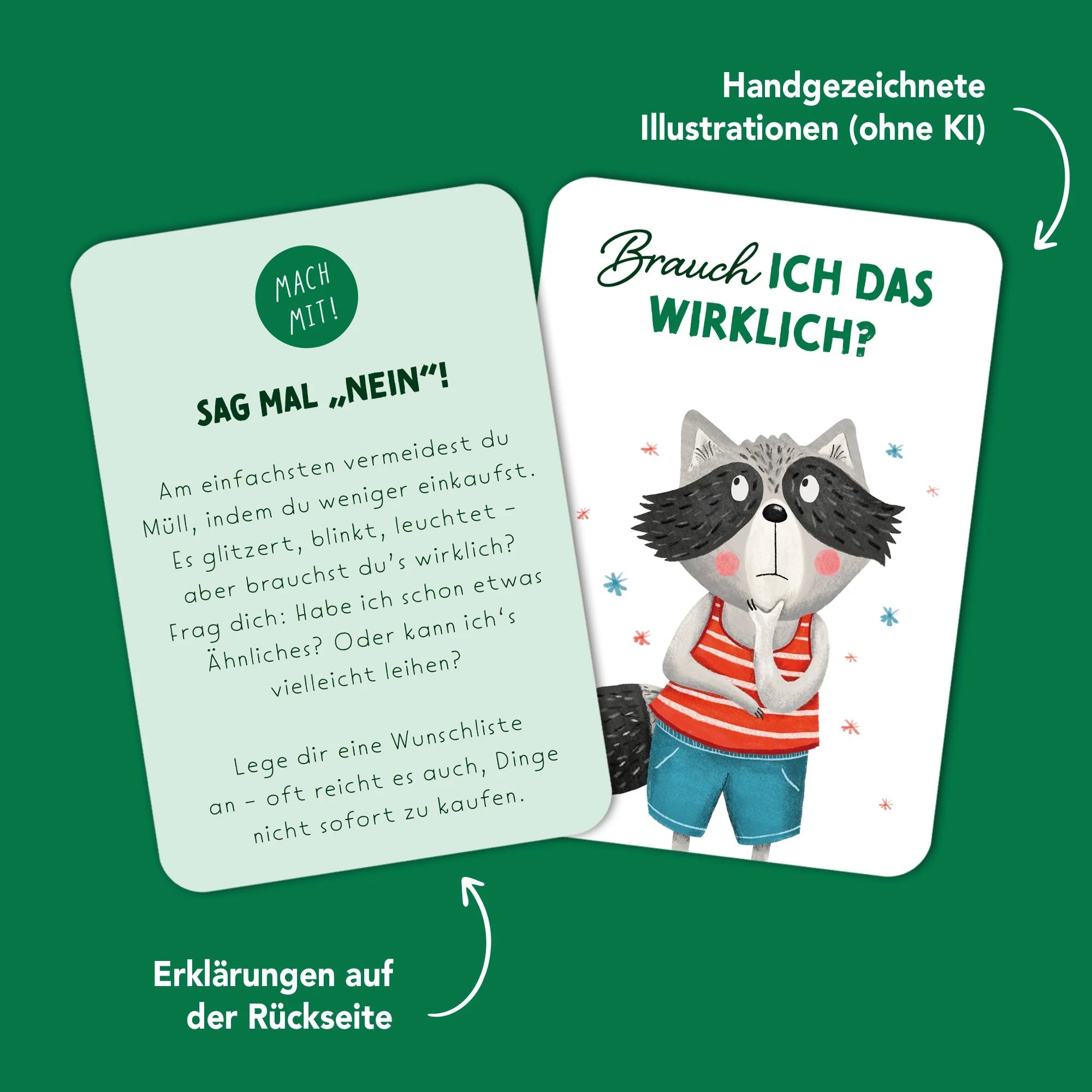 Starke Taten - Kartenspiel für Kinder Rüsselfuchs - malmichmunt.com