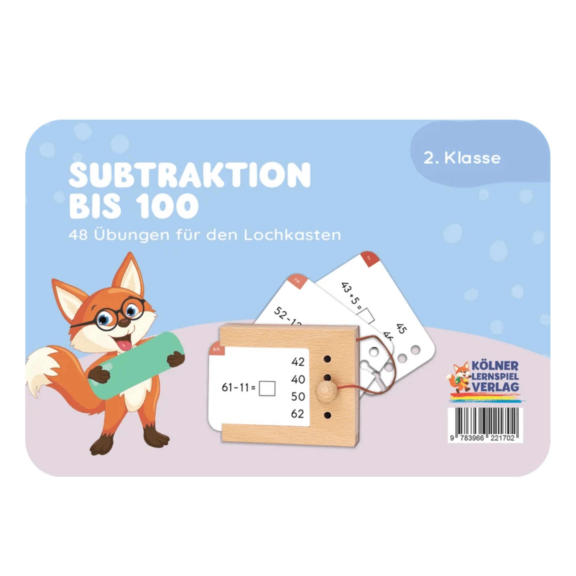Subtraktion bis 100 - Übungen für den Lochkasten Lernspielverlag - malmichmunt.com