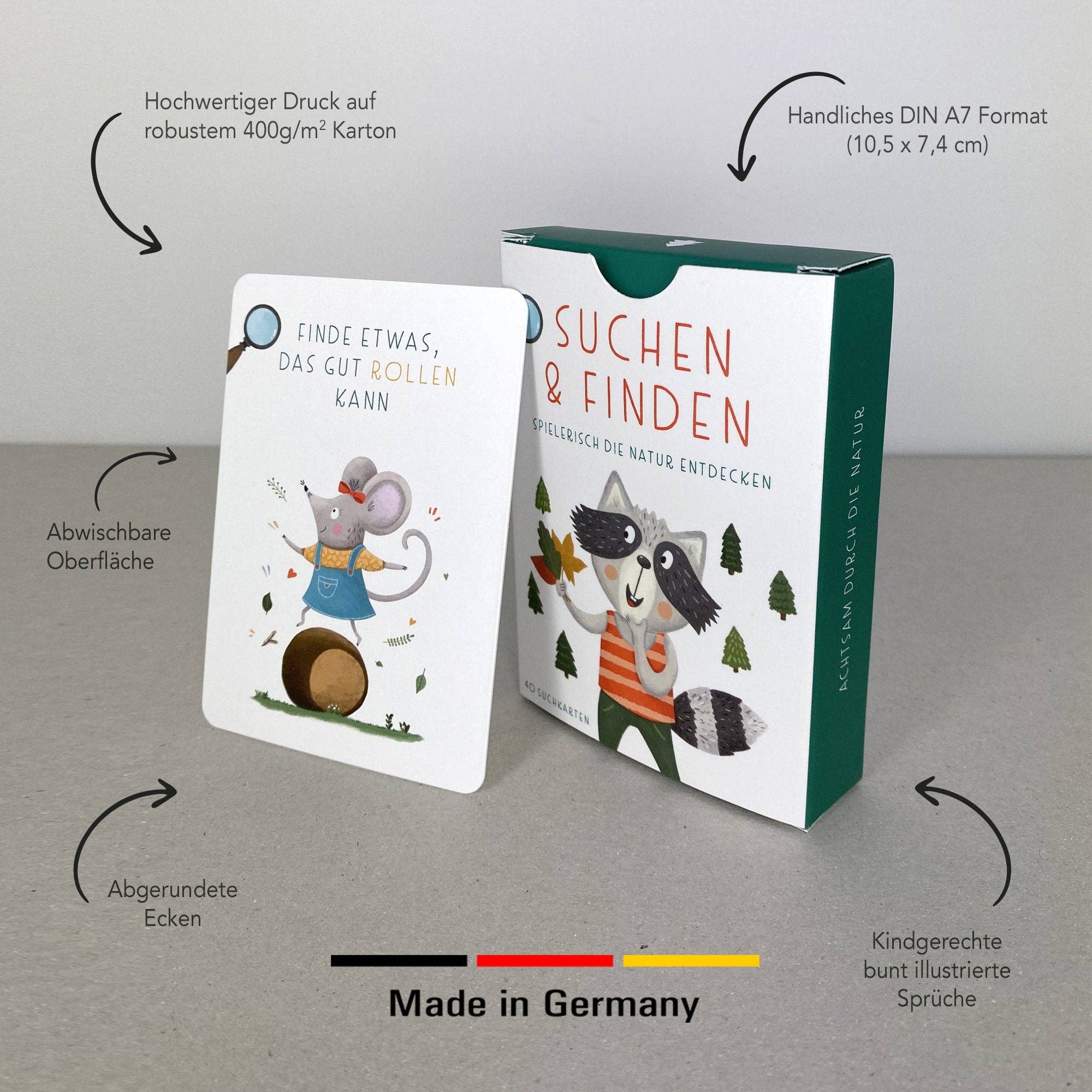 Suchen & Finden – Entdeckerkarten für Kinder Rüsselfuchs - malmichmunt.com