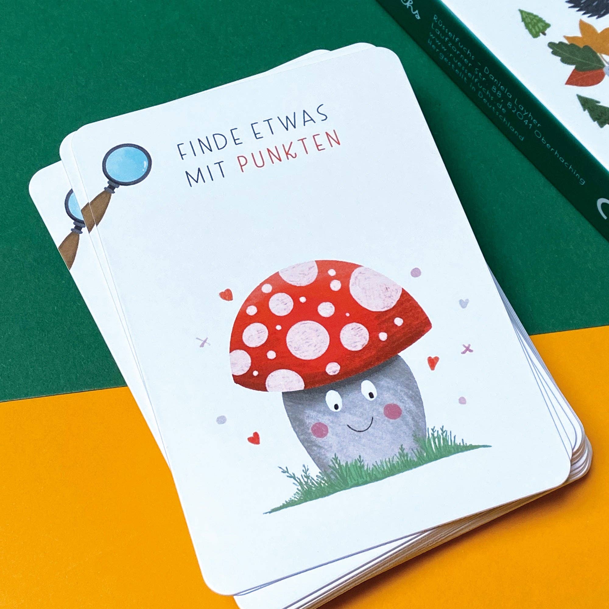 Suchen & Finden – Entdeckerkarten für Kinder Rüsselfuchs - malmichmunt.com
