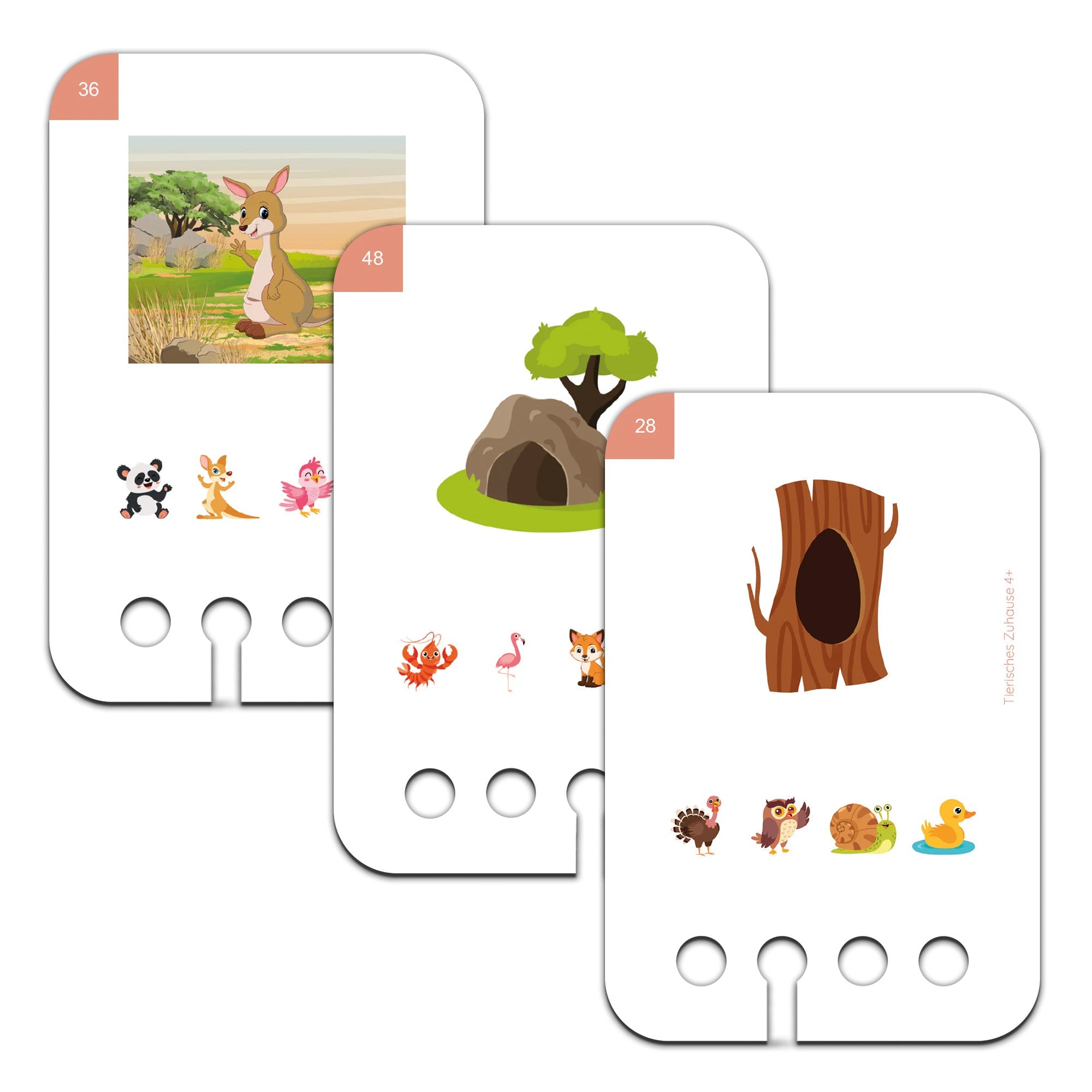 Tierisches Zuhause - Übungen für den Lochkasten Lernspielverlag - malmichmunt.com