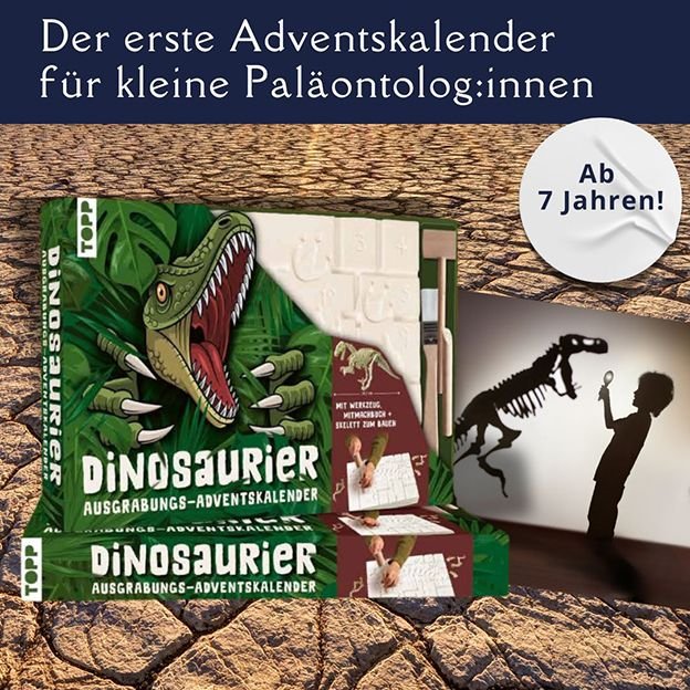 Topp Verlag Ausgrabungsadventskalender - Dinosaurier TOPP Verlag - malmichmunt.com