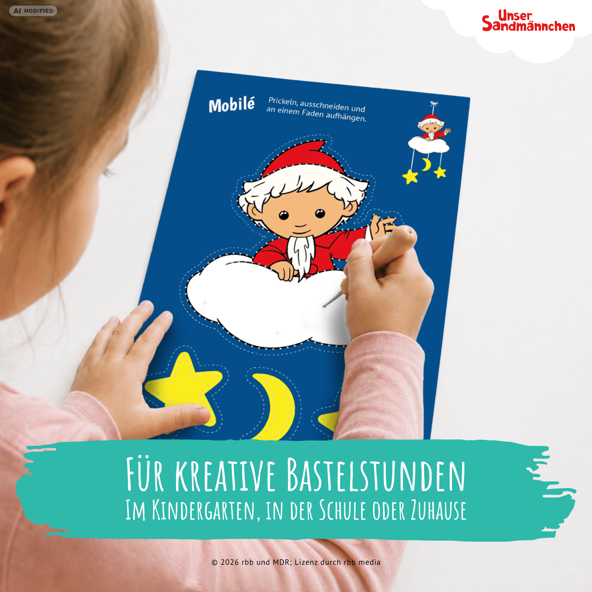 Unser Sandmännchen - 10 Prickelvorlagen zum Basteln Jeka - malmichmunt.com