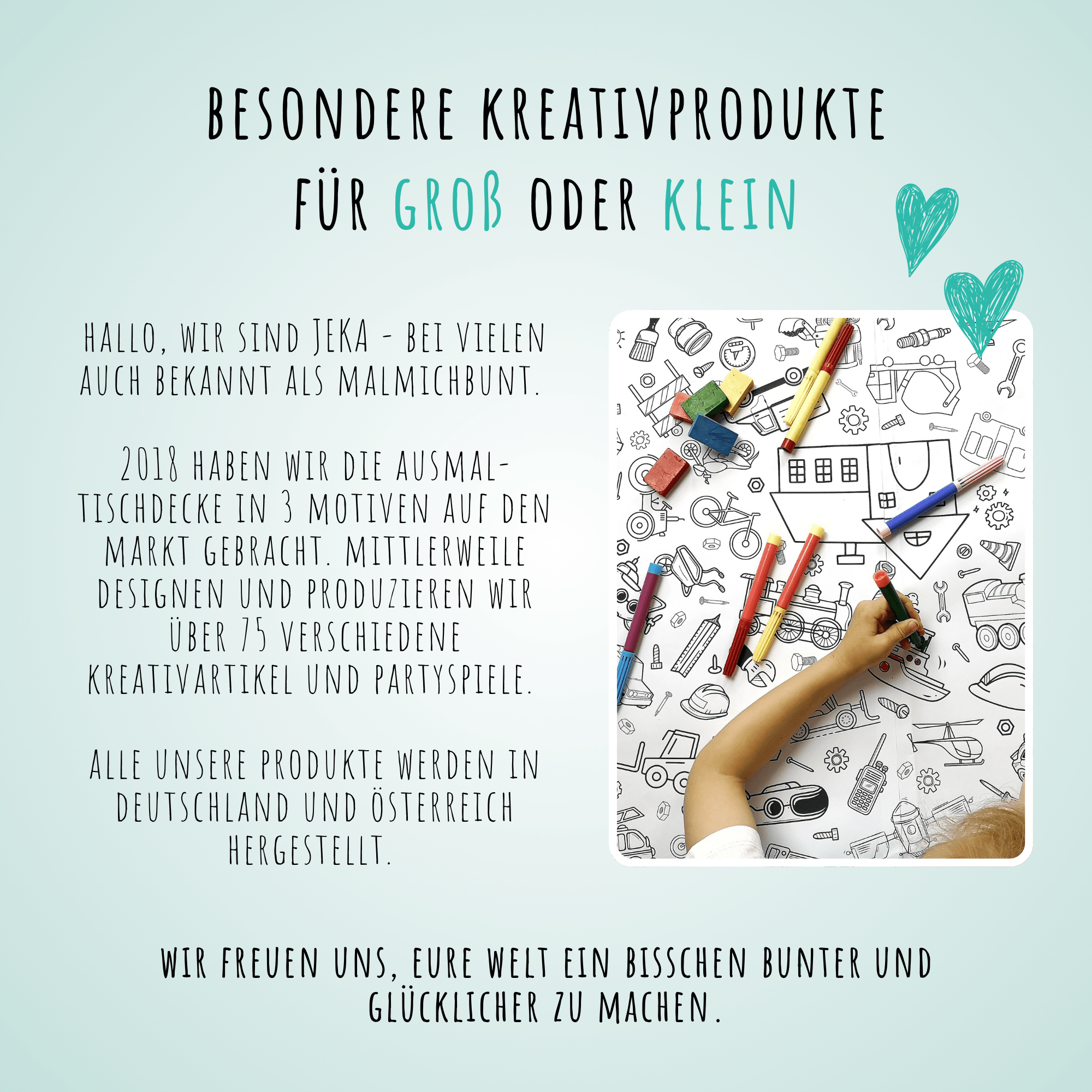 Unser Sandmännchen - Ausmal-Tischdecke aus Papier Jeka - malmichmunt.com
