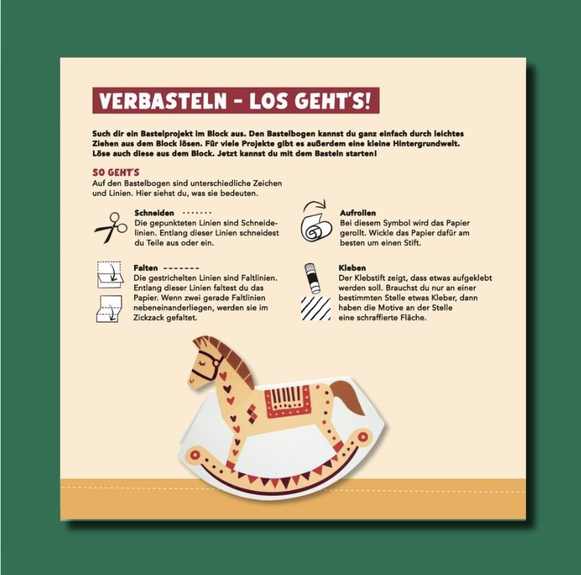 Verbastelblock für kreative Kids - Frohe Weihnachten TOPP Verlag - malmichmunt.com